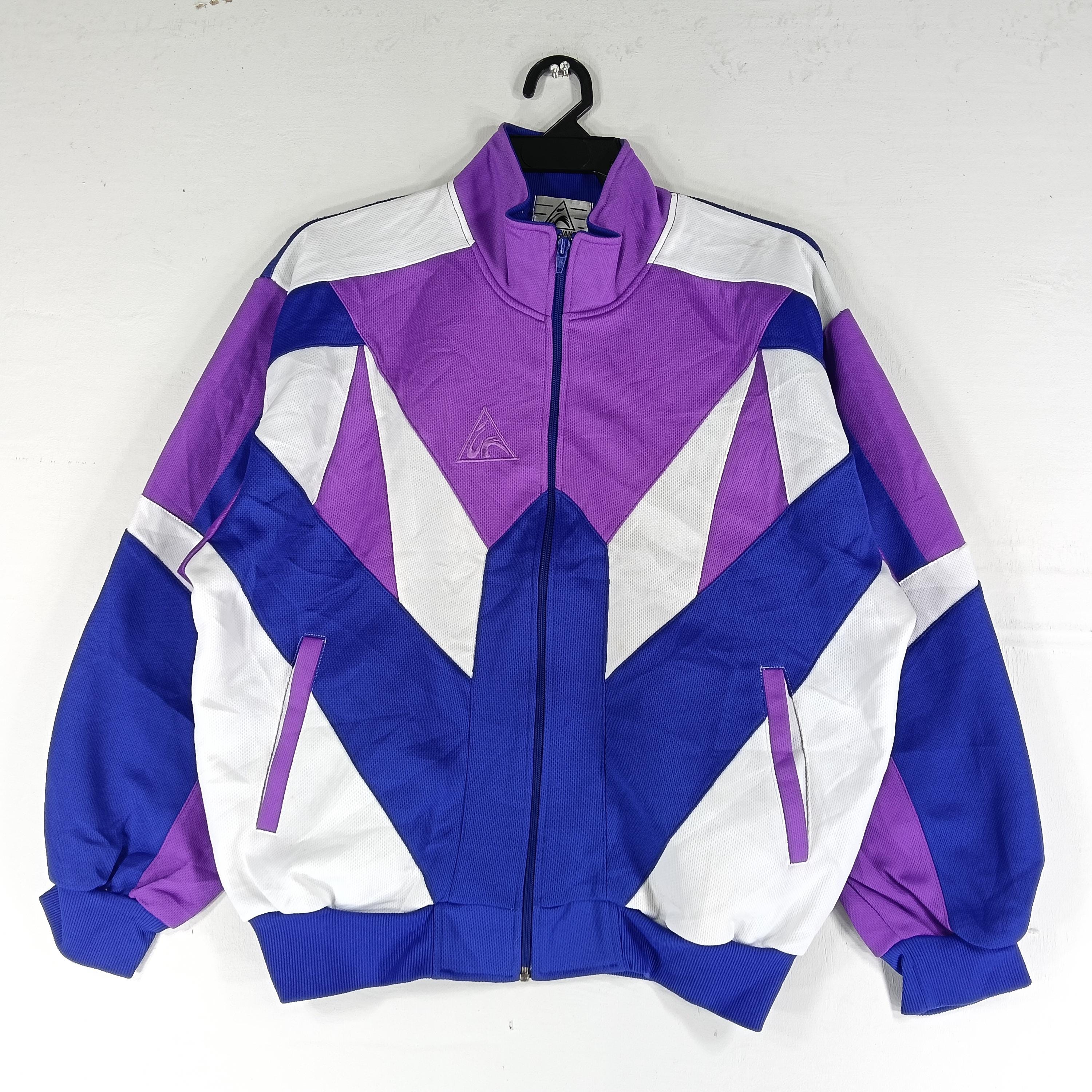 ジャケット・アウター 90s Dezert Reflector Line Coating Jacket Vintage 90's Advance Track Top Multicolor Large Jacket Advance