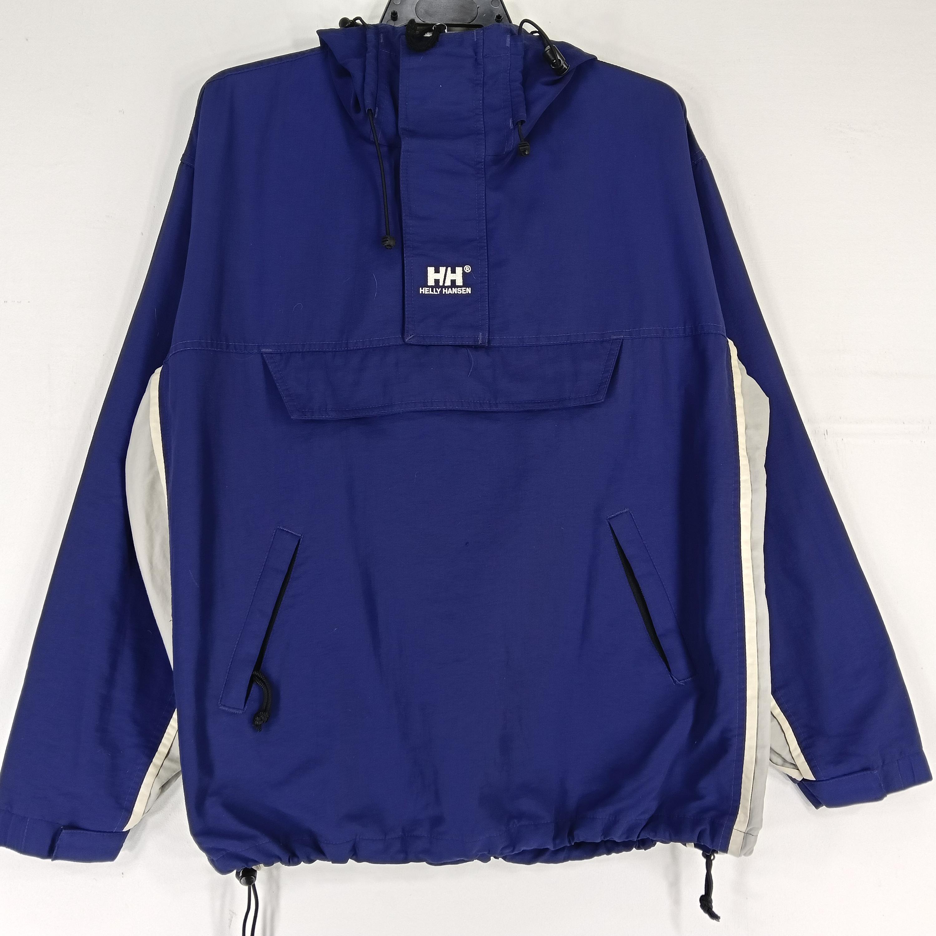 Vintage 90's Helly Hansen Dark Blue Medium Windbreaker Helly