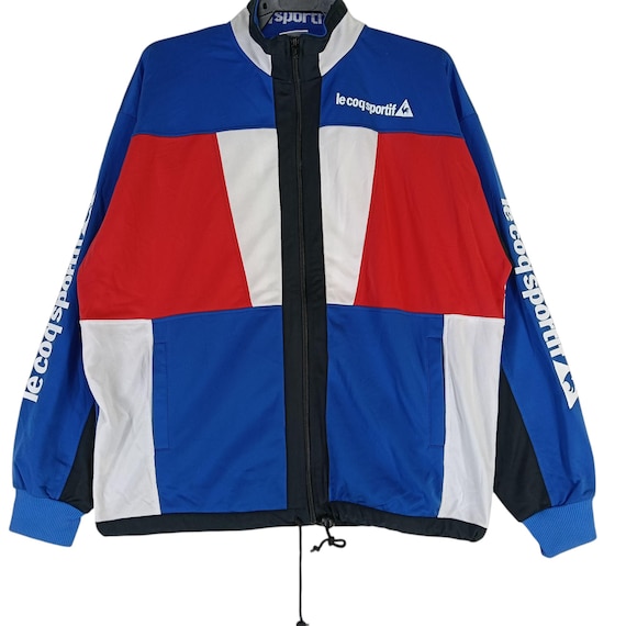 Vintage Le Coq Sportif Colorblock Track Top Jacket Large Le Coq