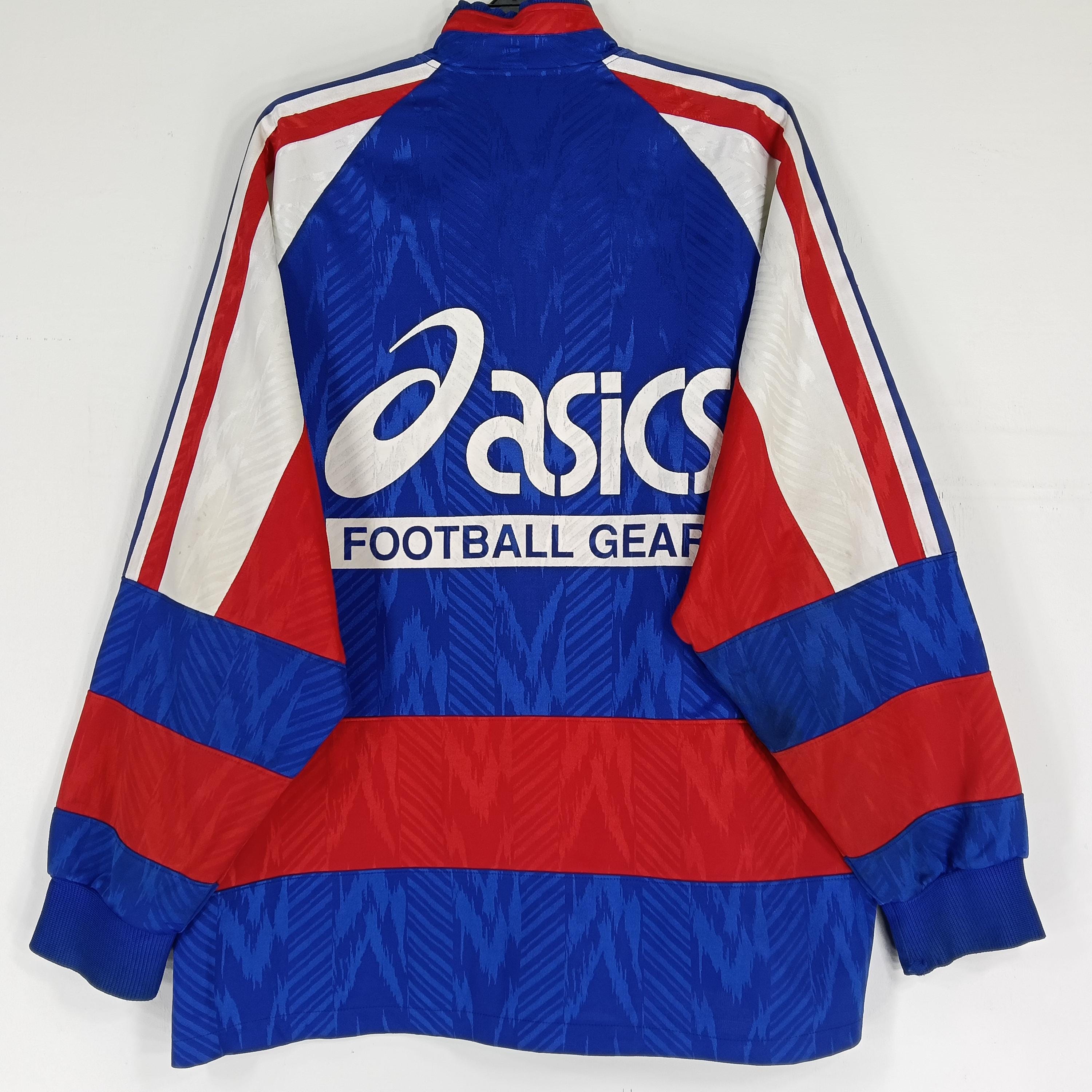 Vintage 90's Asics Football Gear Track Top Multicolor Xlarge