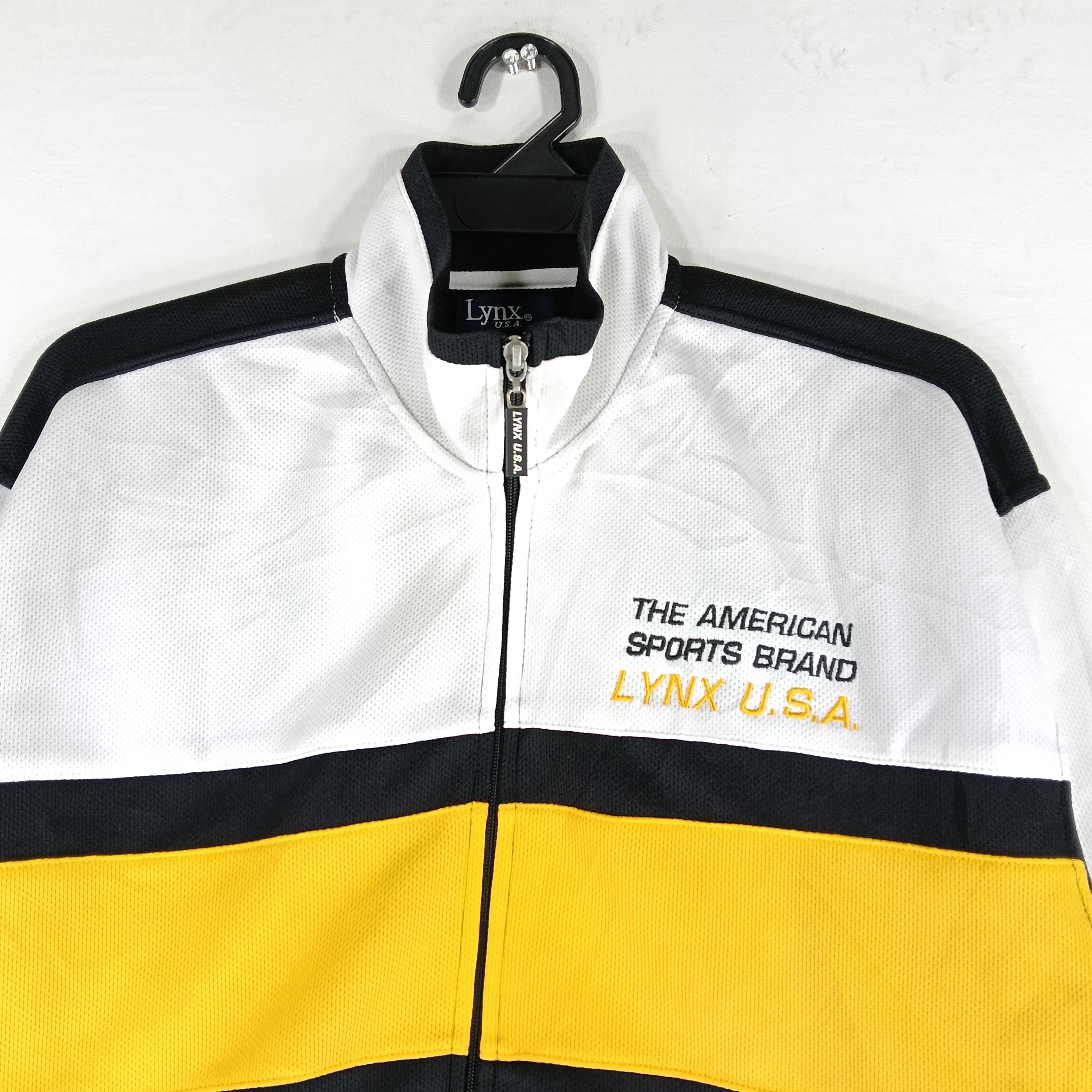 Vintage LYNX Usa Track Top Jacket Multcolor Medium Jacket Lynx 