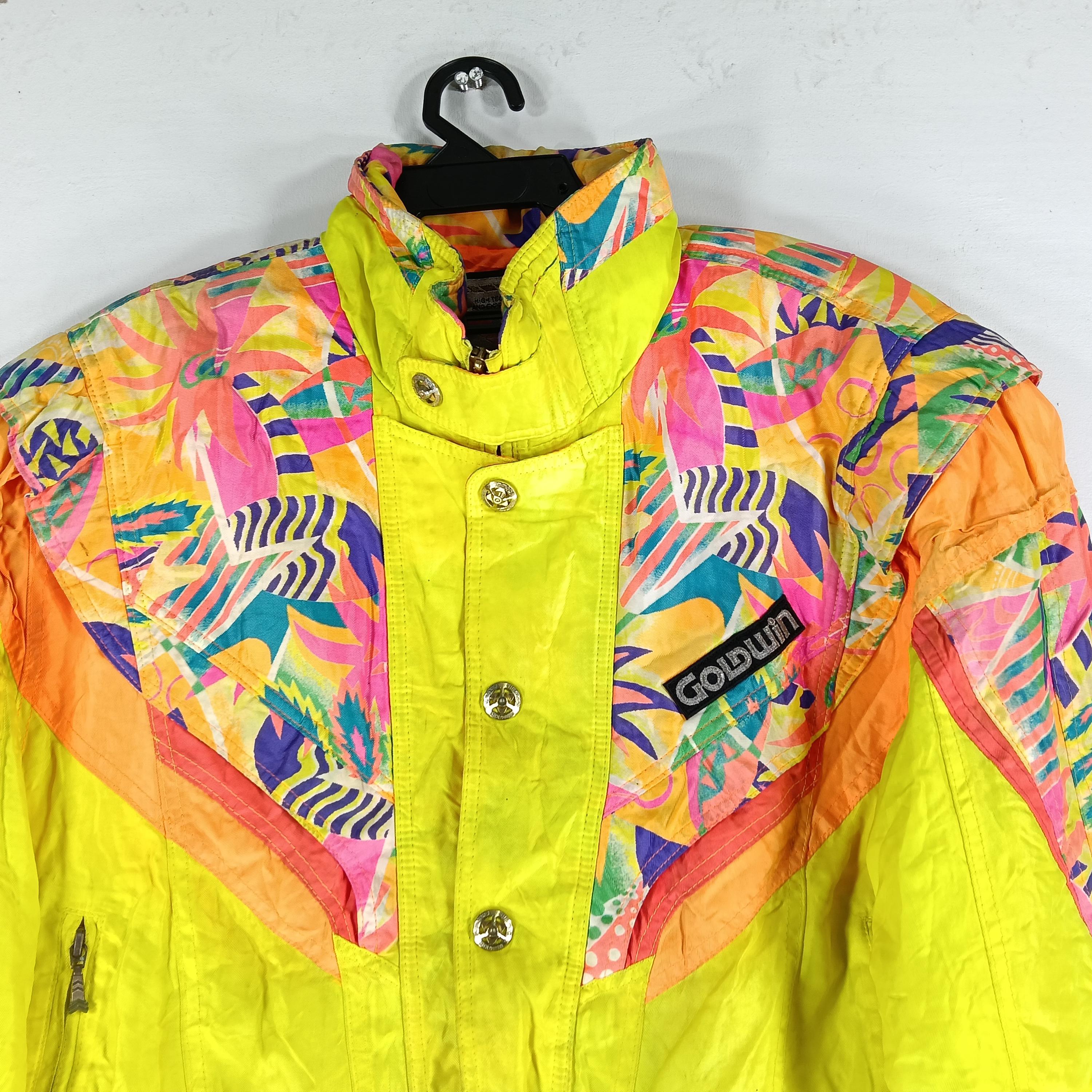 Vintage 90's Goldwin Multicolor Ski Medium Jacket Goldwin Zipper