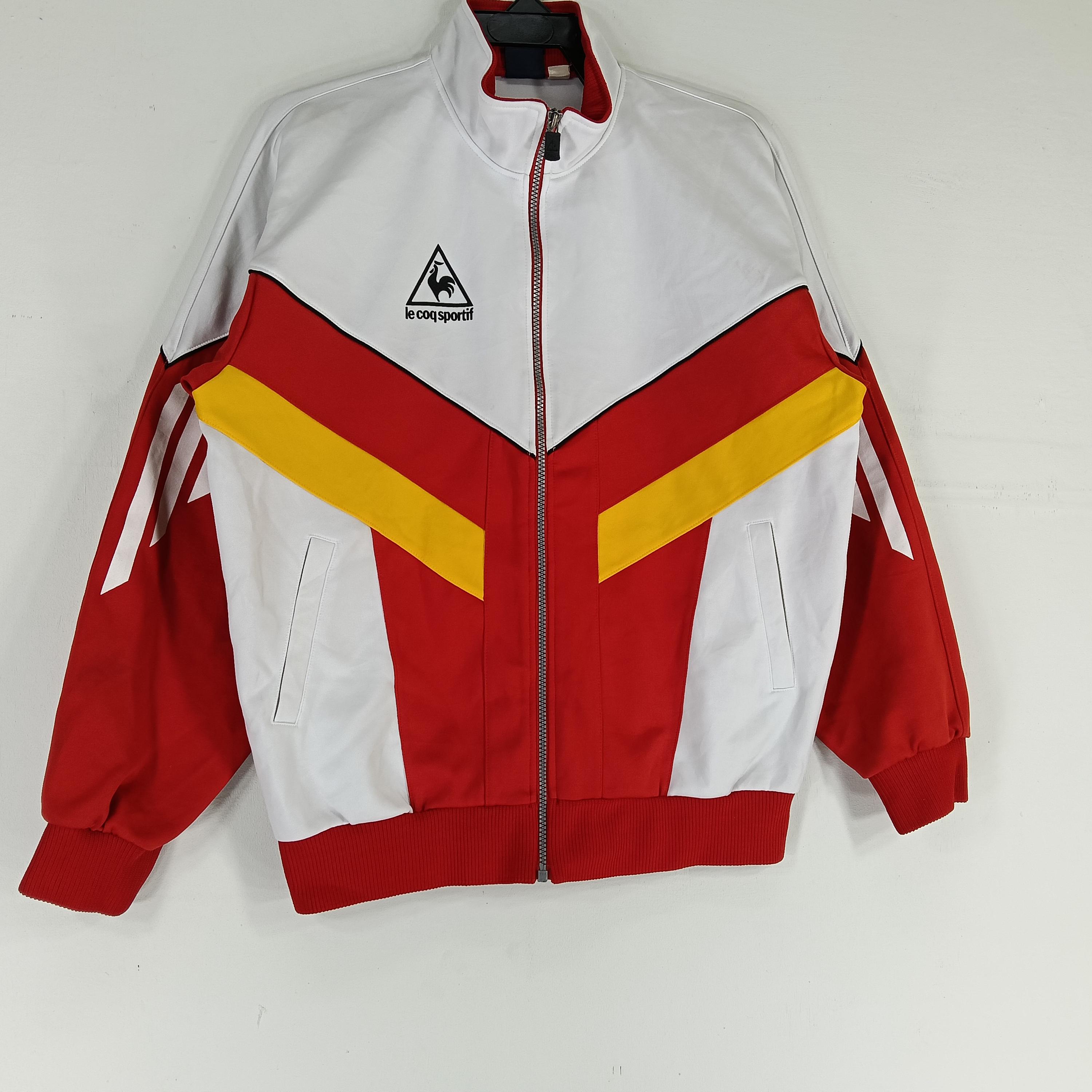 Vintage Le Coq Sportif Colorblock Track Top Jacket Large Le Coq