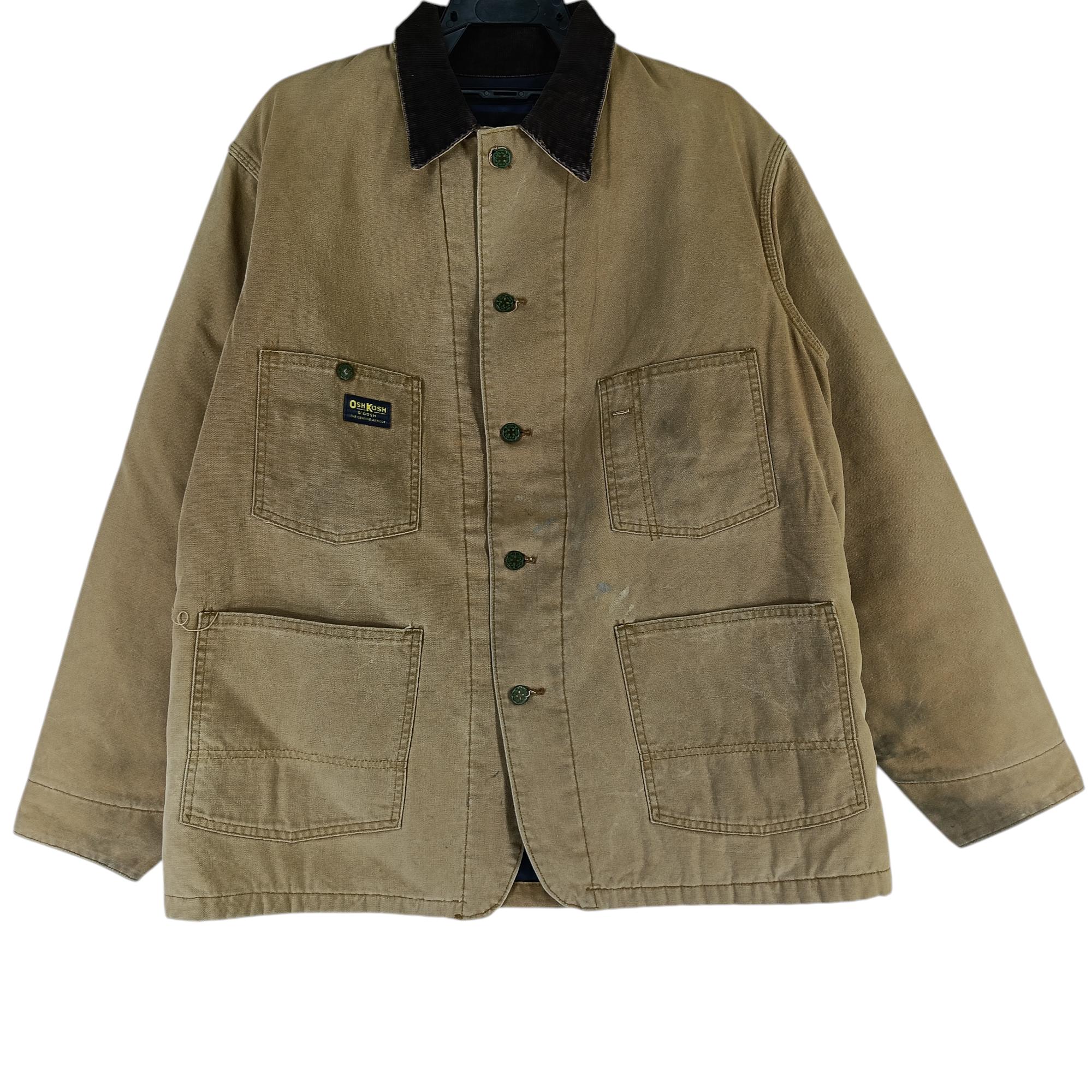 ジャケット・アウター 90s Oshkosh ombre check wool chore coat Oshkosh Chore Jacket - Etsy