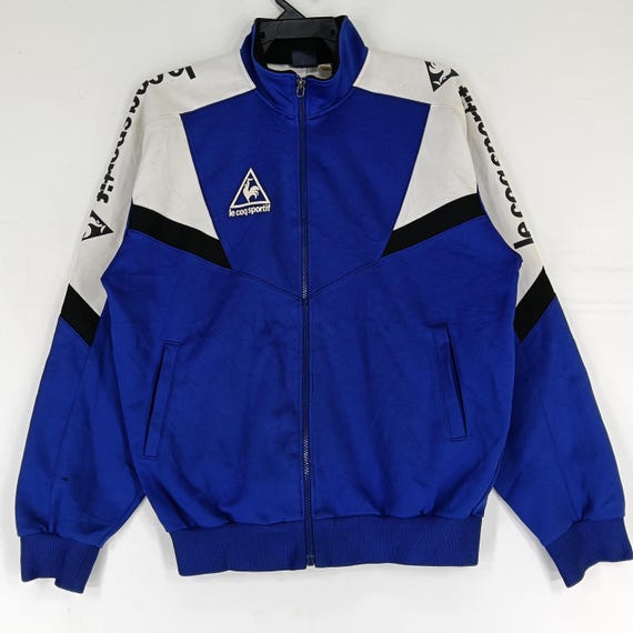 Vintage 90's Le Coq Sportif Blue Track Top Jacket Le Coq Sportif