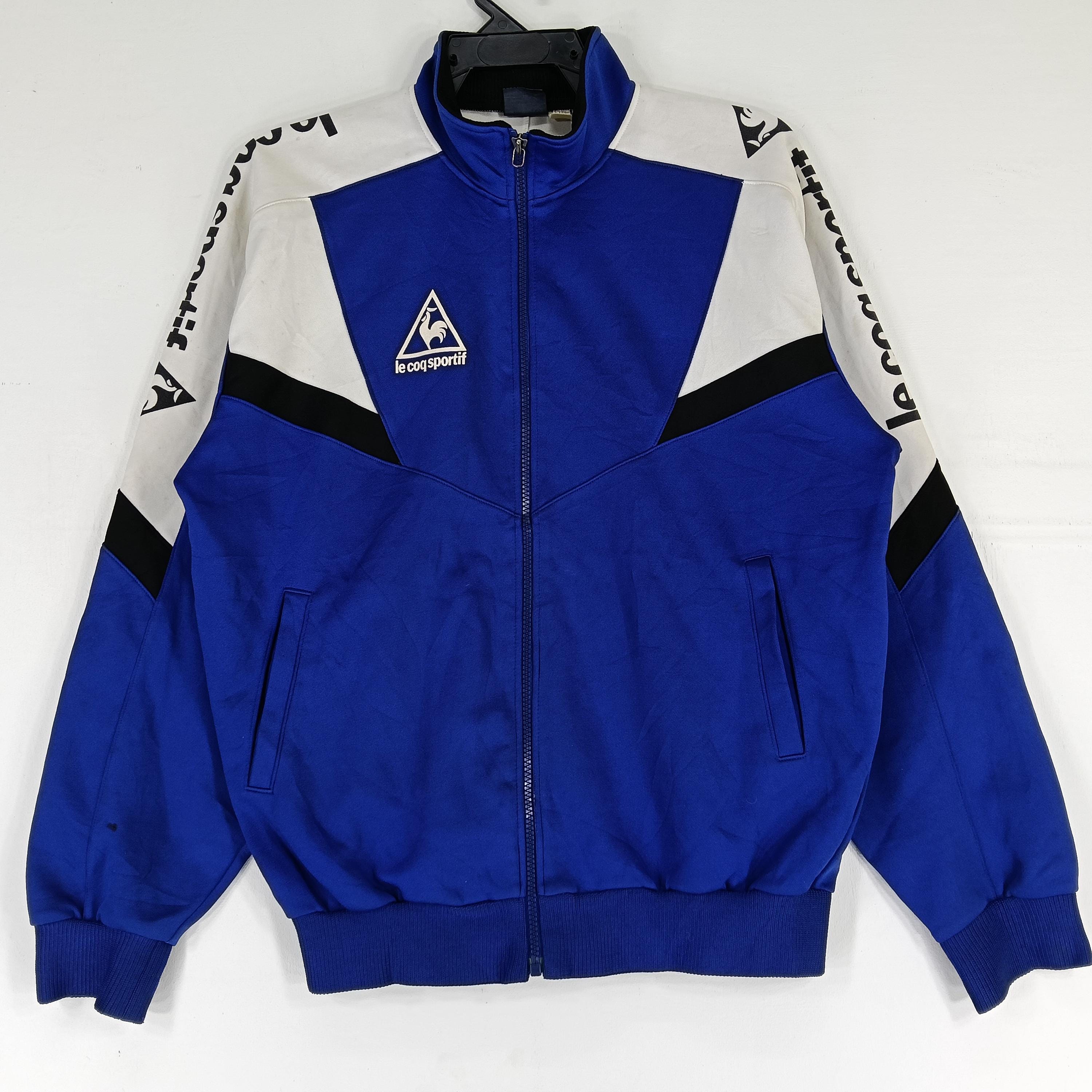Vintage 90's Le Coq Sportif Blue Track Top Jacket Le Coq Sportif