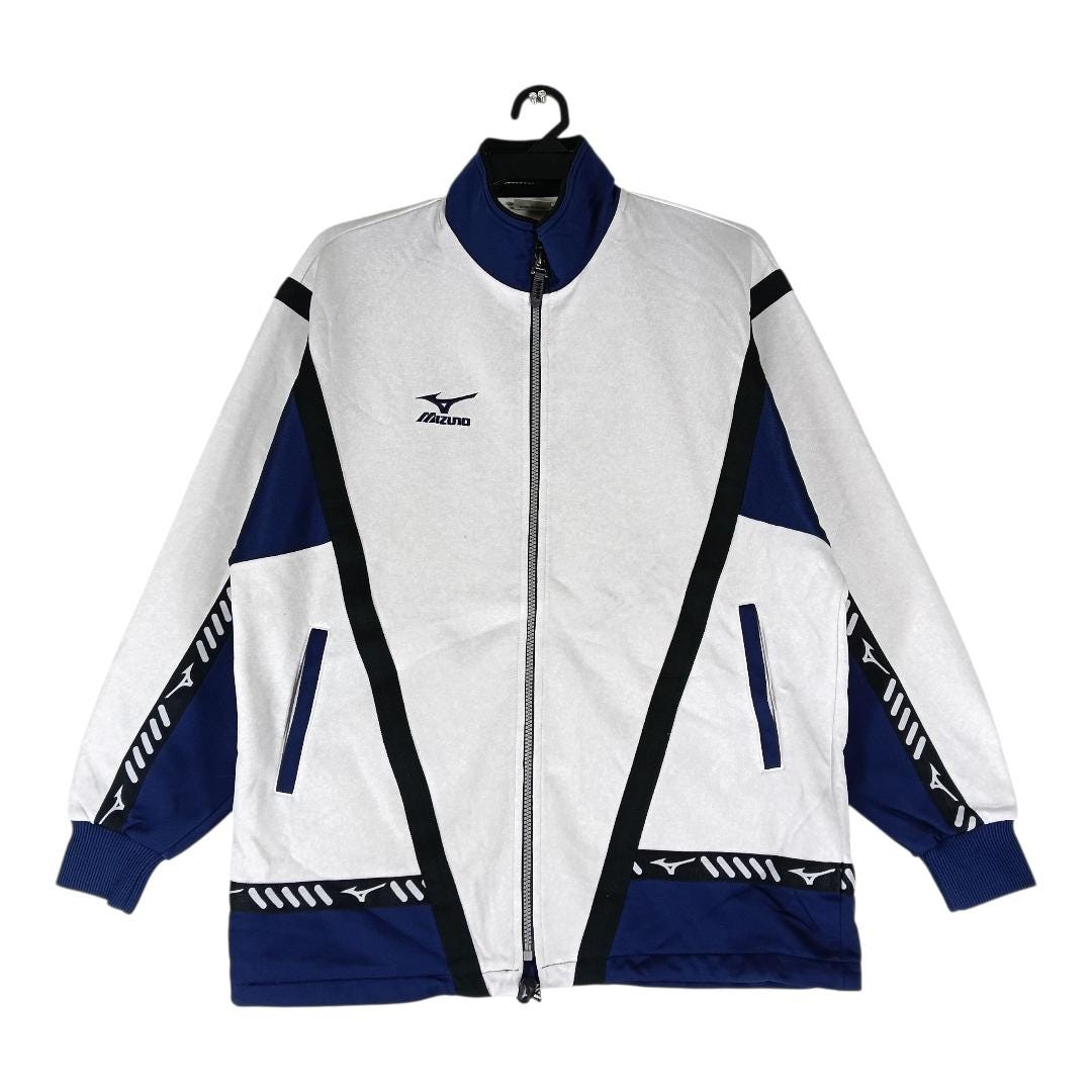 Vintage 90's Mizuno Multicolour Large Jacket Mizuno Side Tape Logo