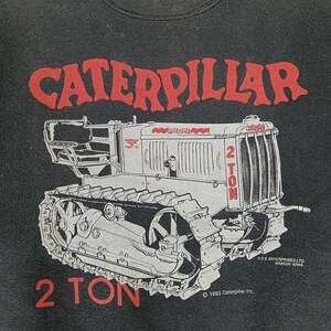 Vintage 90er Jahre Traktor Transport Schwarzes großes T Shirt Traktor Pullover Crewneck Sweatshirt Pullover Größe L Bild 12