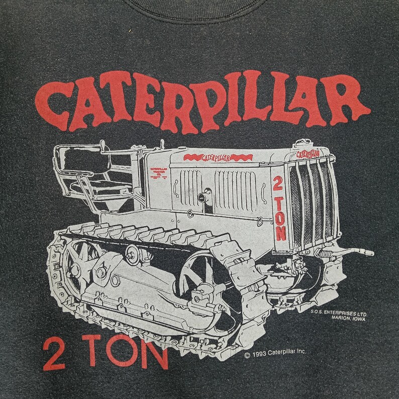Vintage 90er Jahre Traktor Transport Schwarzes großes T Shirt Traktor Pullover Crewneck Sweatshirt Pullover Größe L Bild 12