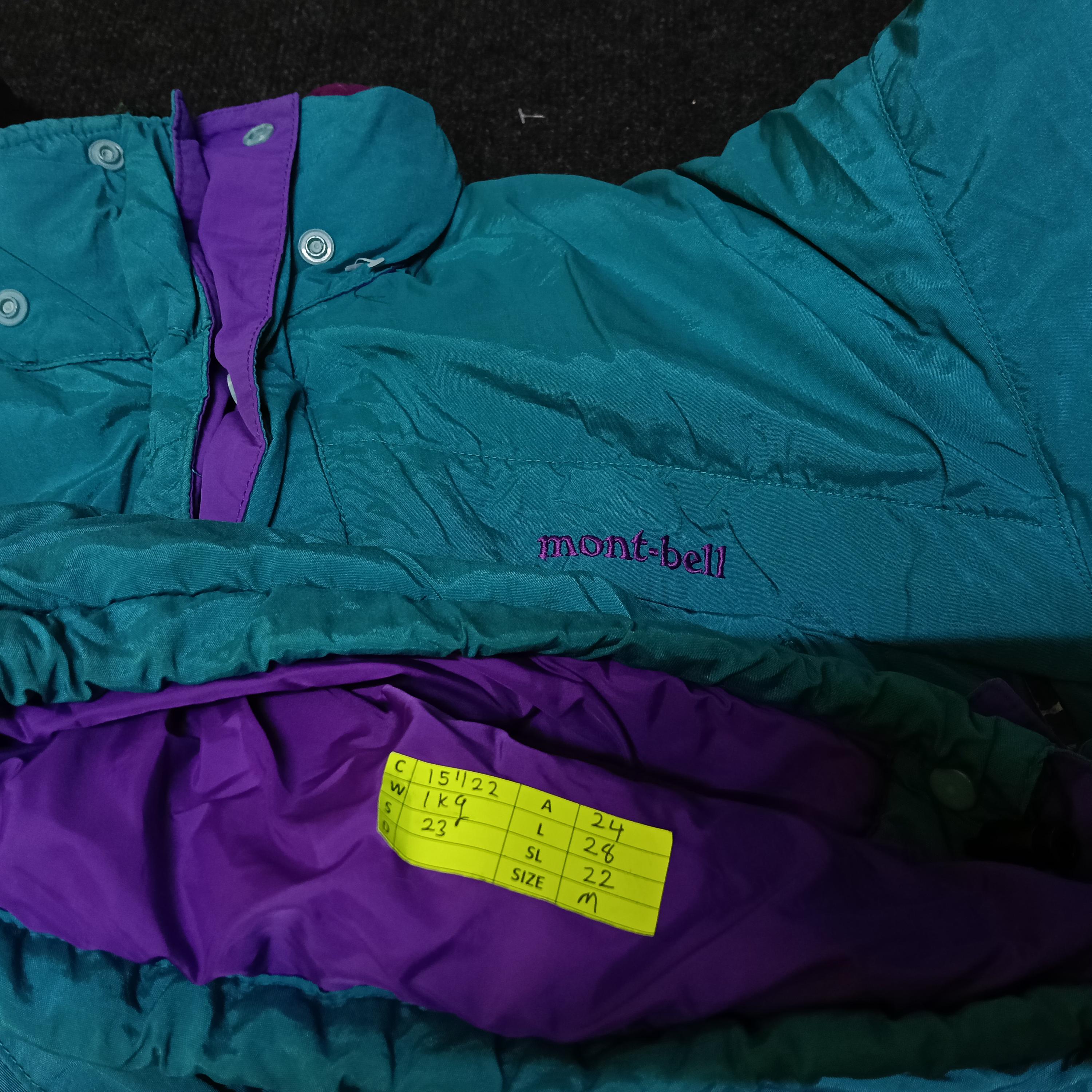 Vintage Mont-bell Ski Wear Snow Gear Bomber Hoodie Jacket Small