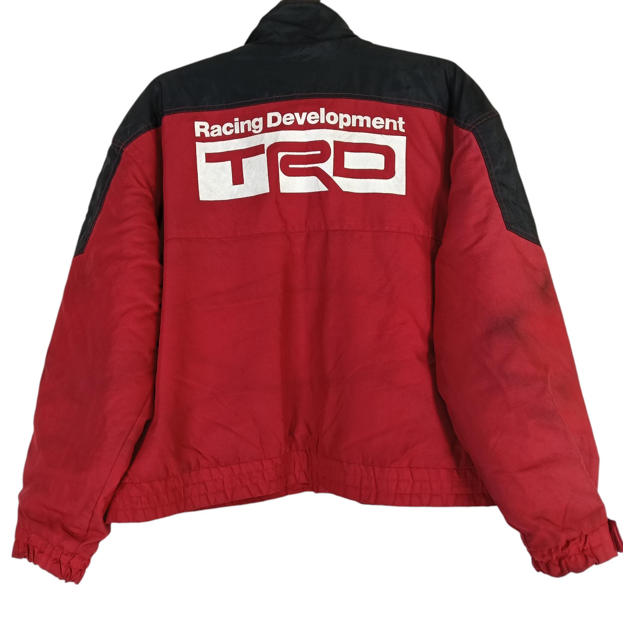 Vintage 90's TRD Toyota Racing Development Red Black Medium Jacket