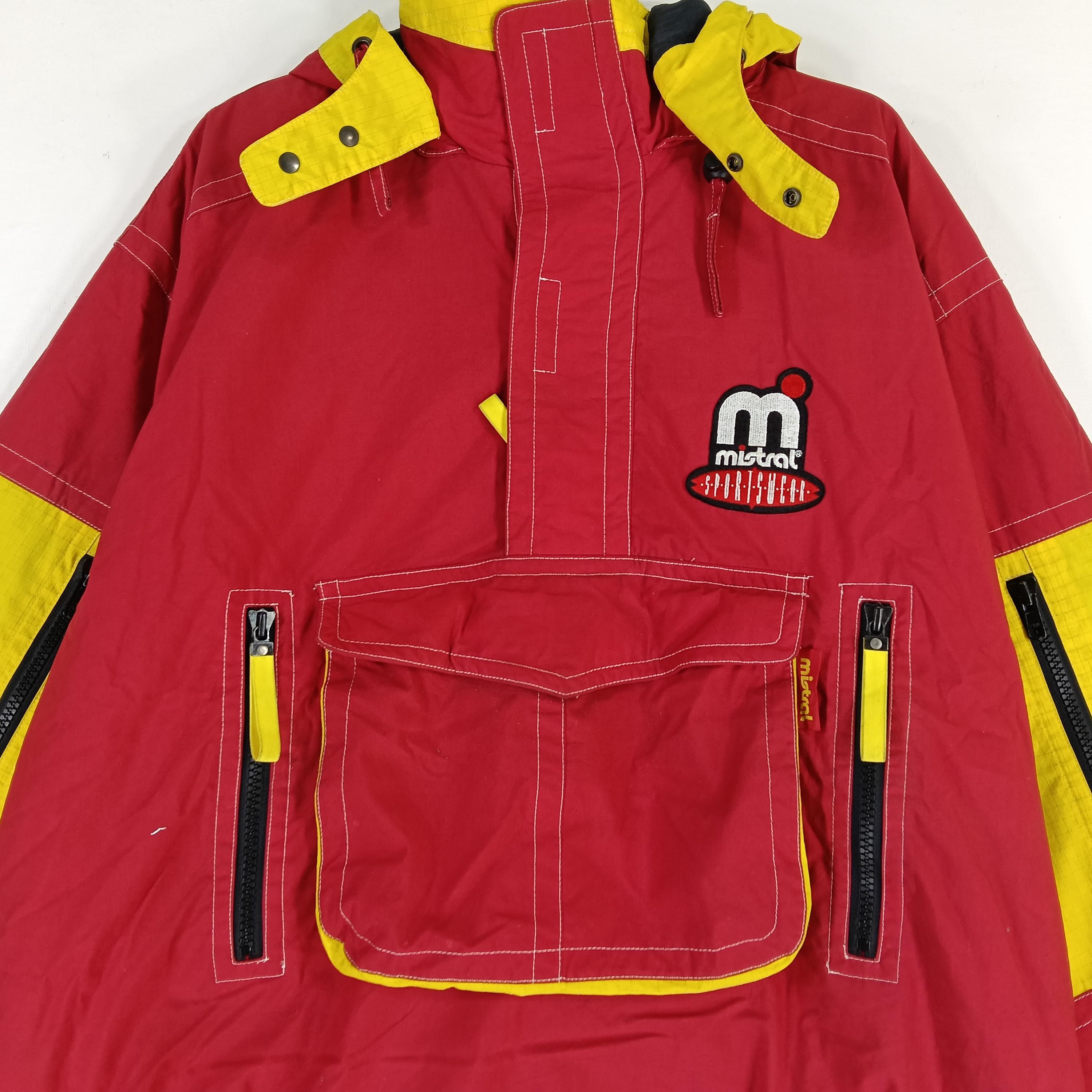 Vintage Mistral Ski Wear Snow Gear Bomber Hoodie Jacket Xlarge