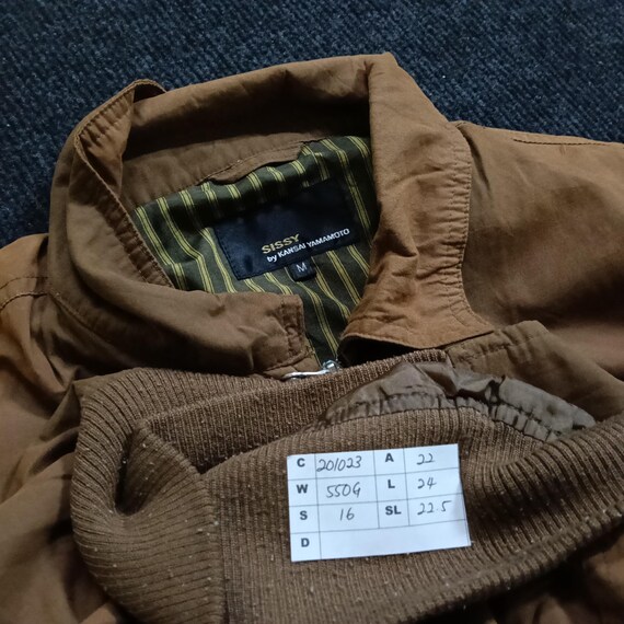 Vintage 90's Sissy Kansai Yamamoto Brown Medium Harrington Jacket