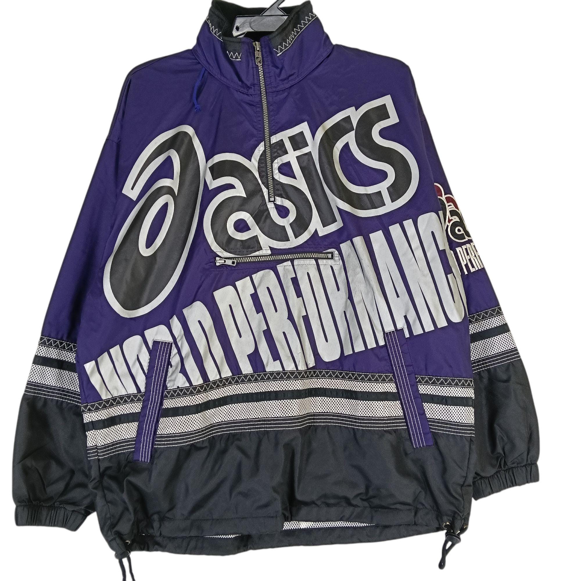 asics】Padded Jacket L-XL相当 90s アシックス 中綿ジャケット
