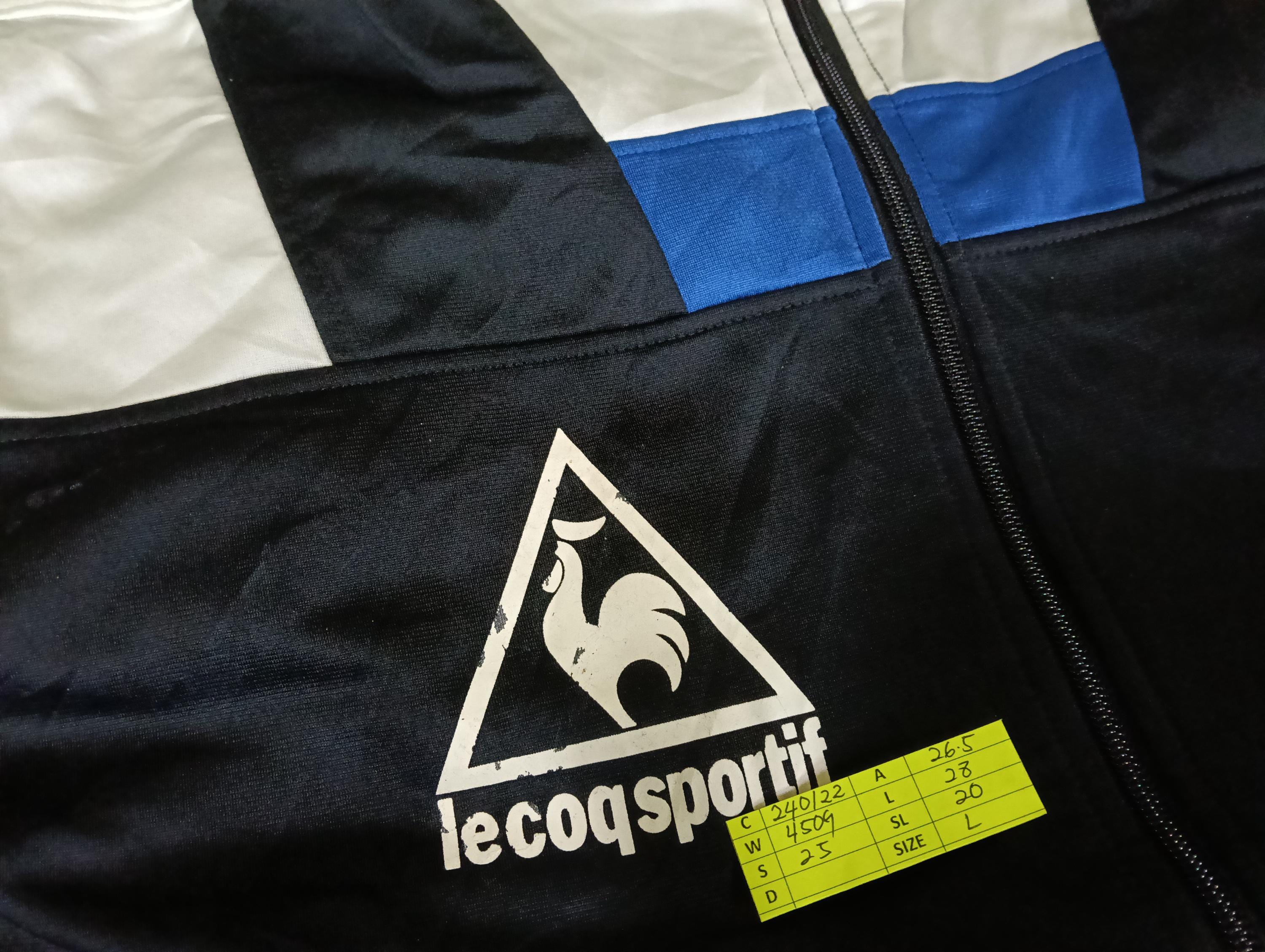 Vintage 90's Le Coq Sportif Track Top Multicolor Large Jacket Le