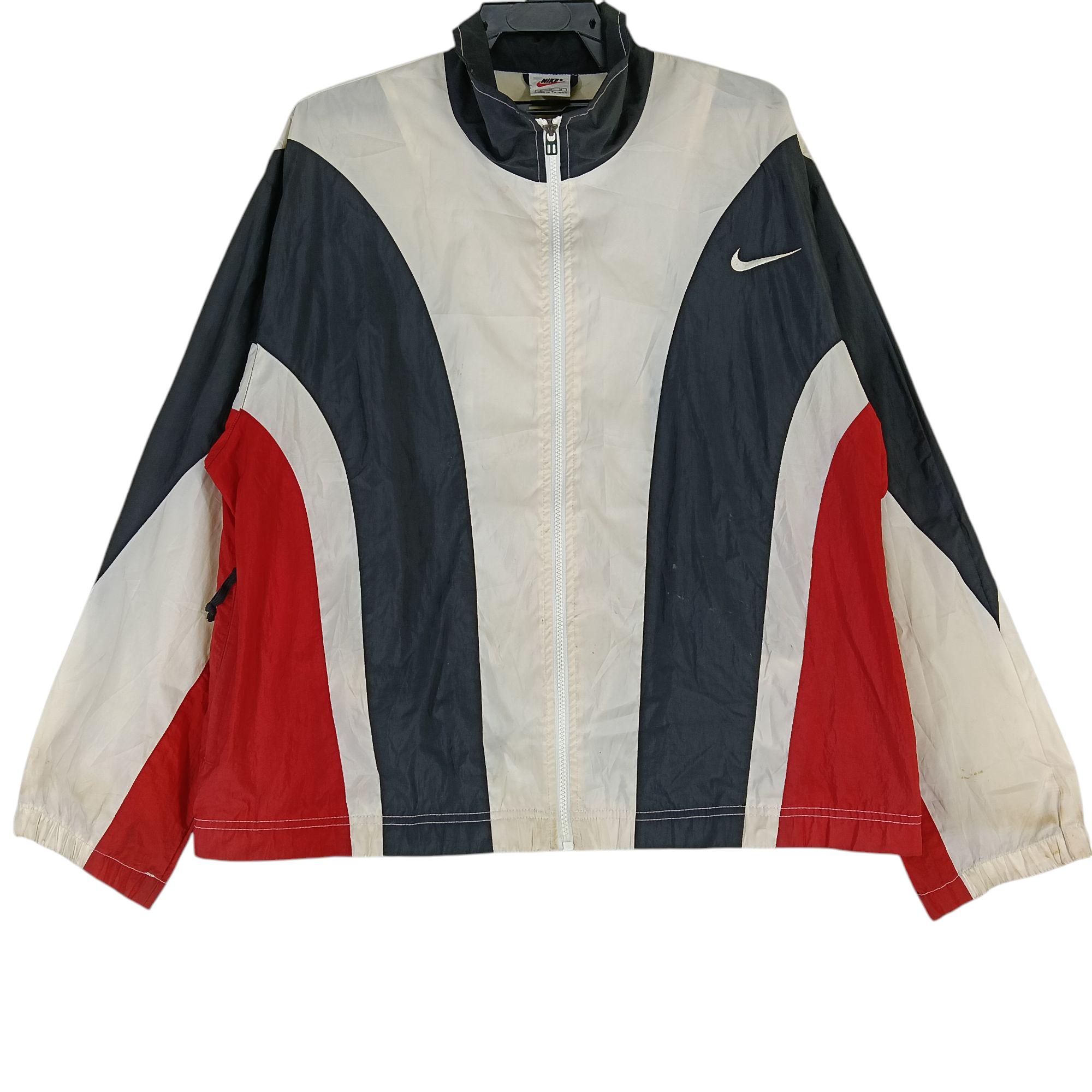 Vintage 90's Nike Swoosh Logo Multicolor Medium Windbreaker Nike