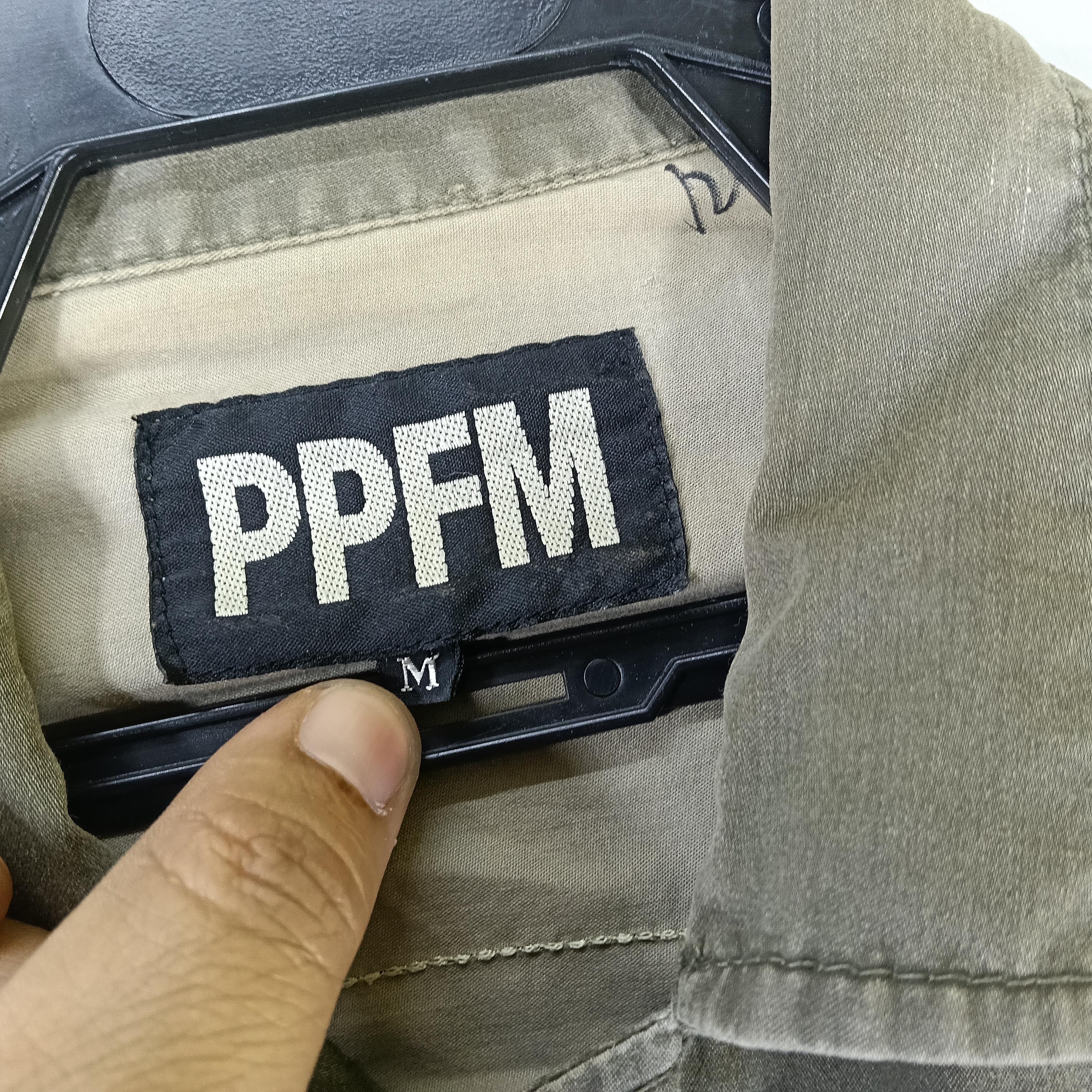 Vintage PPFM Japanese Brand Army Medium Green Jacket PPFM Zipper
