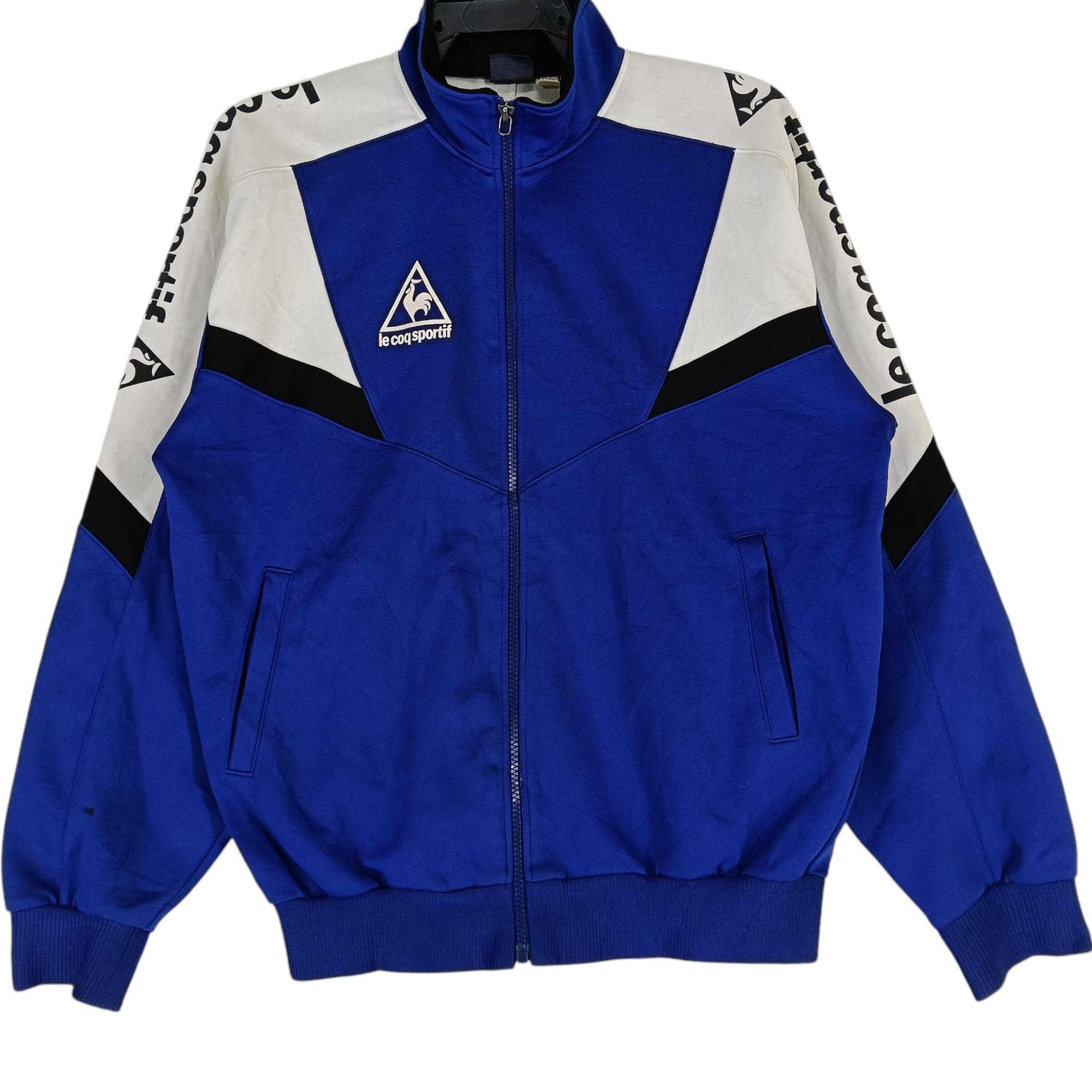 Vintage 90's Le Coq Sportif Blue Track Top Jacket Le Coq