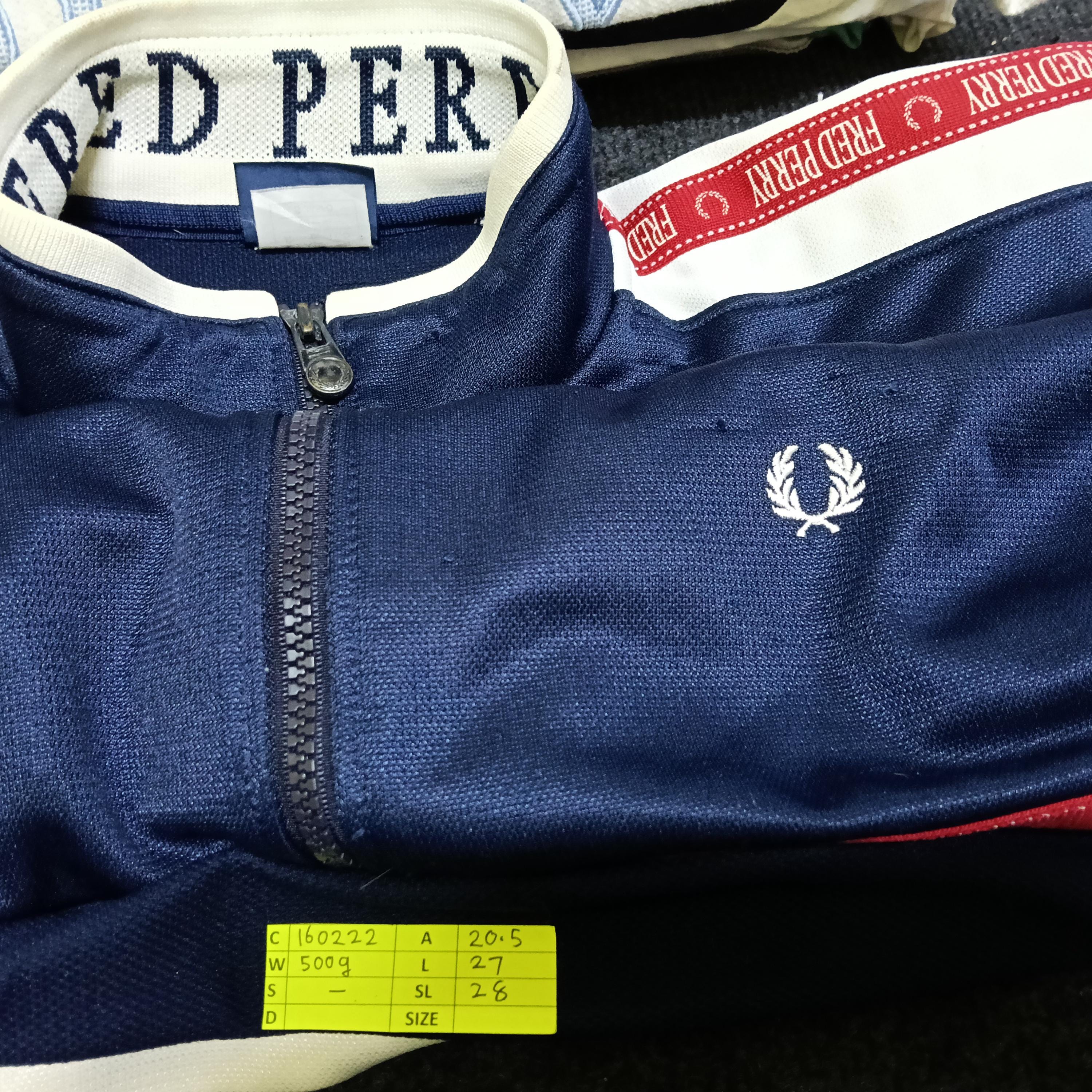 Vintage Fred Perry Sportswear Full Zip Blue Velour Track