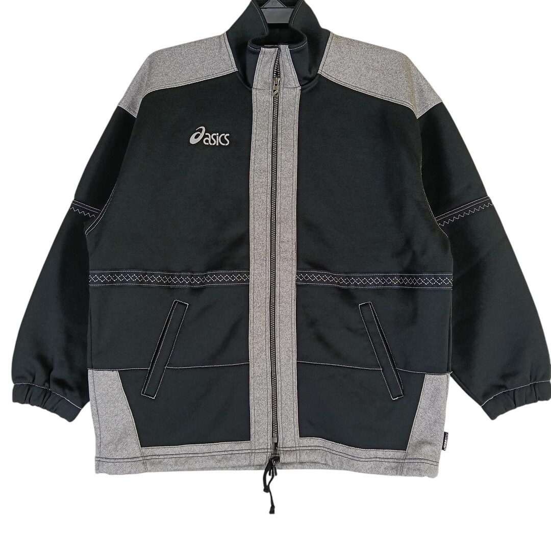 ASICS アシックス ヴィンテージ スキーウェア 上下 LL 90s 日本製 Vintage 90's Asics Japanese Black Track Top Large Jacket Asics