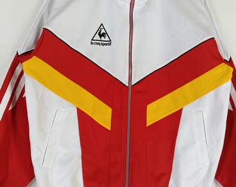 Vintage Le Coq Sportif Colorblock Track Top Jacket Large Le Coq