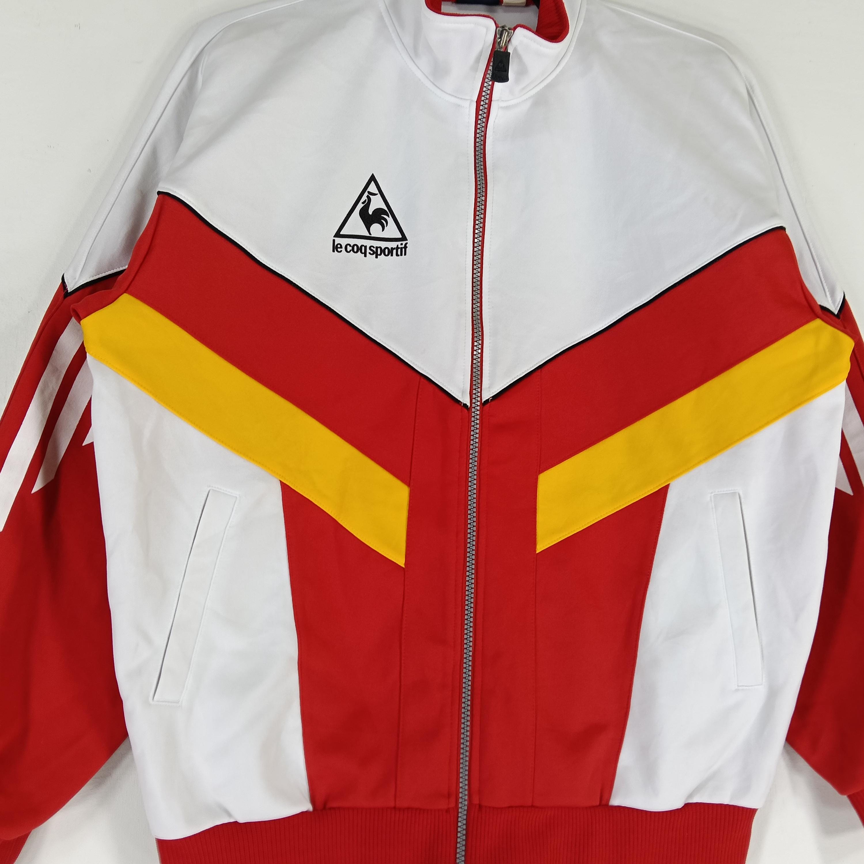 Vintage Le Coq Sportif Colorblock Track Top Jacket Large Le Coq