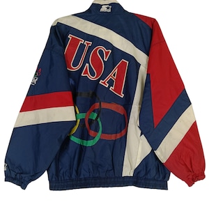 Veste De Survêtement USA Comité Olympique - Taille XXL, Noire, Occasion Très Bon état