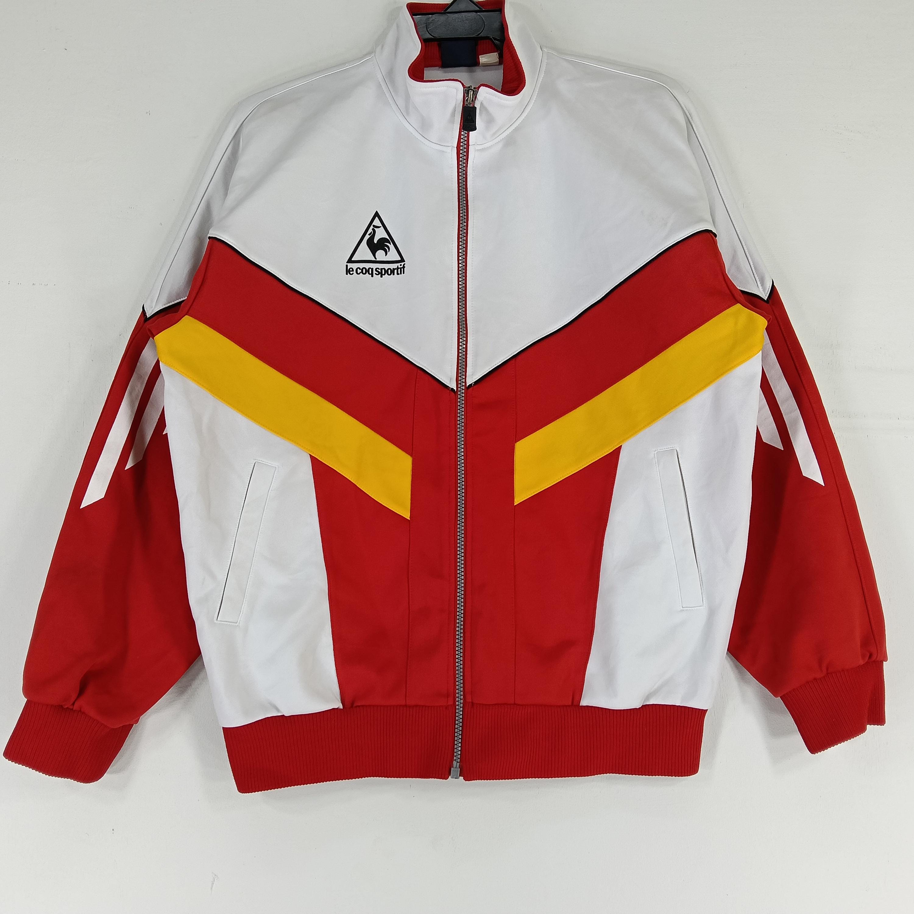 Vintage Le Coq Sportif Colorblock Track Top Jacket Large Le Coq