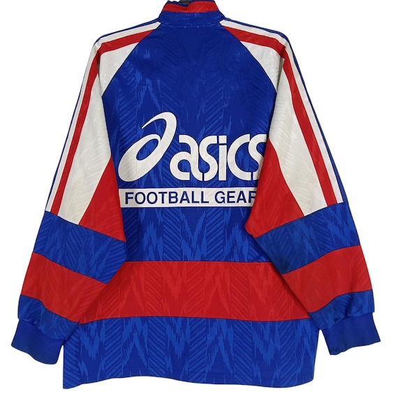 Vintage 90's Asics Football Gear Track Top Multicolor Xlarge