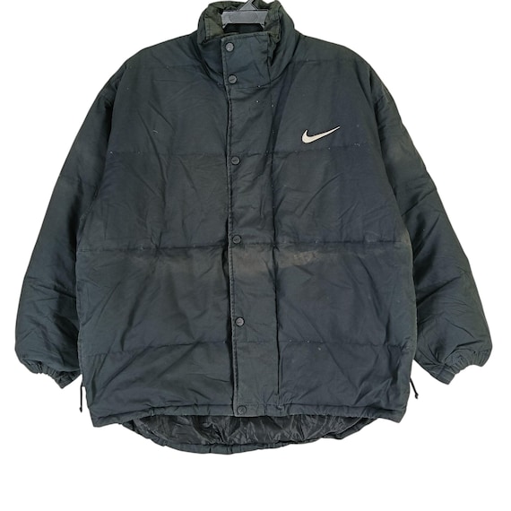 Vintage 90's Nike Swoosh Black Xlarge Jacket Nike Swoosh Logo