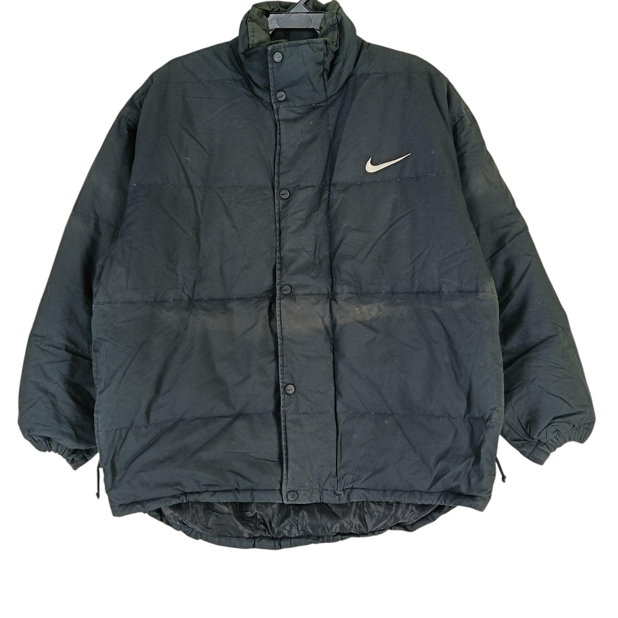 Vintage 90's Nike Swoosh Black Xlarge Jacket Nike Swoosh Logo