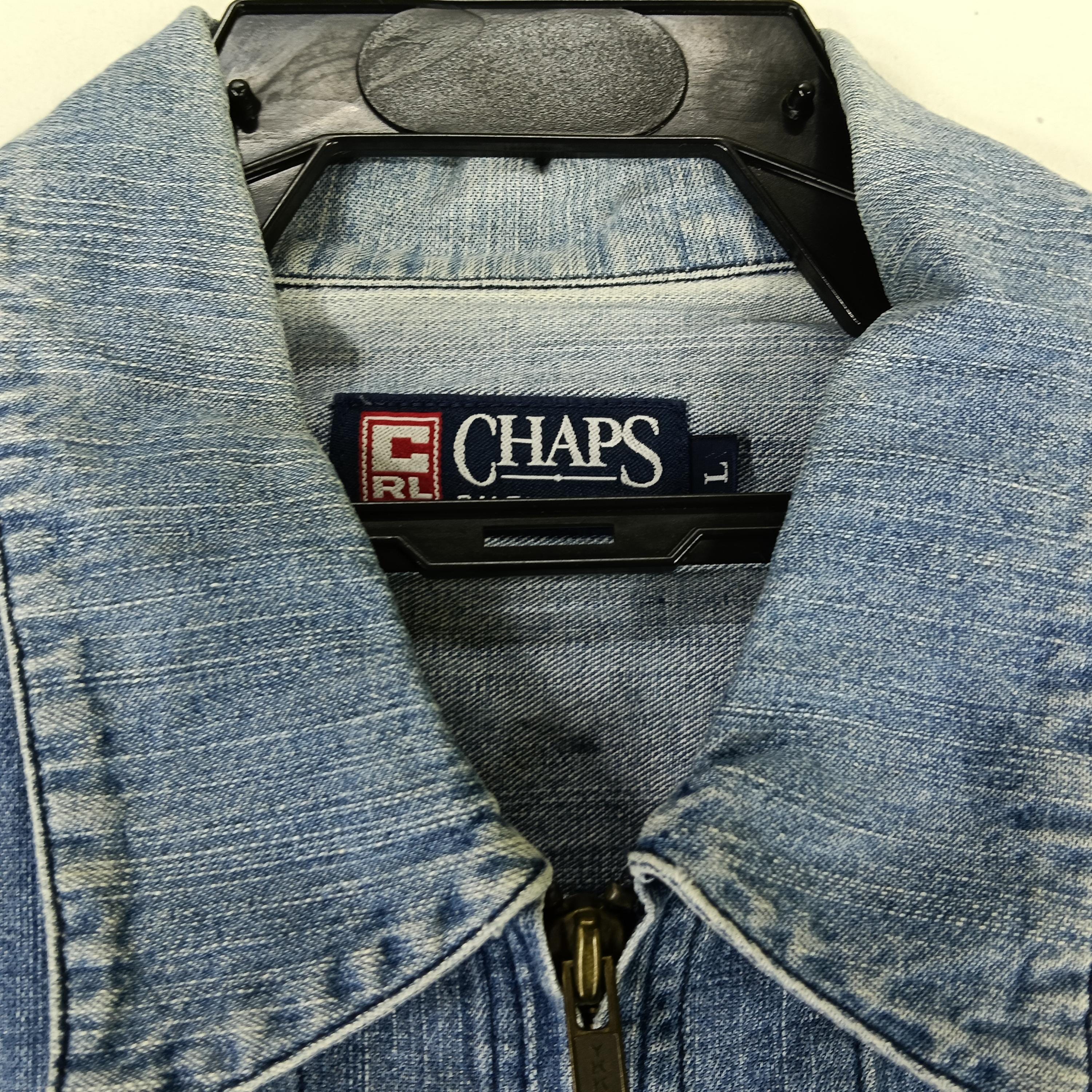 Vintage 90s Chaps Ralph Lauren Denim Jeans Worker Jacket Large Vintage 90s Chaps Ralph Lauren Denim Jeans Worker Jacket Large