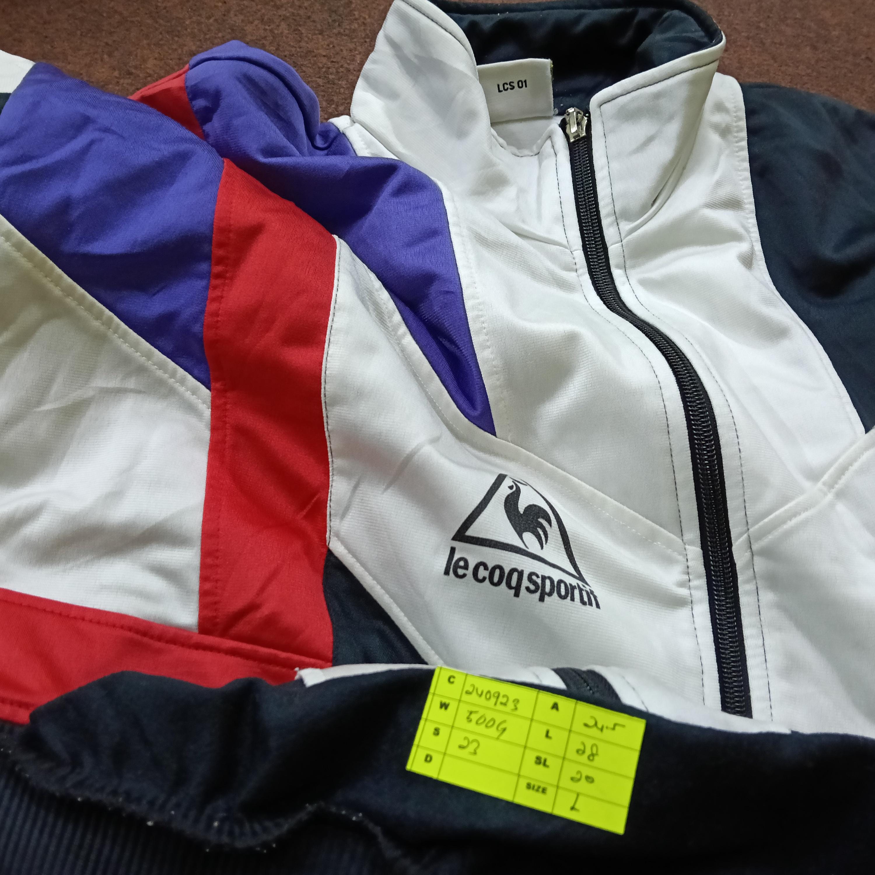 Vintage Le Coq Sportif Colorblock Track Top Jacket Large Le Coq