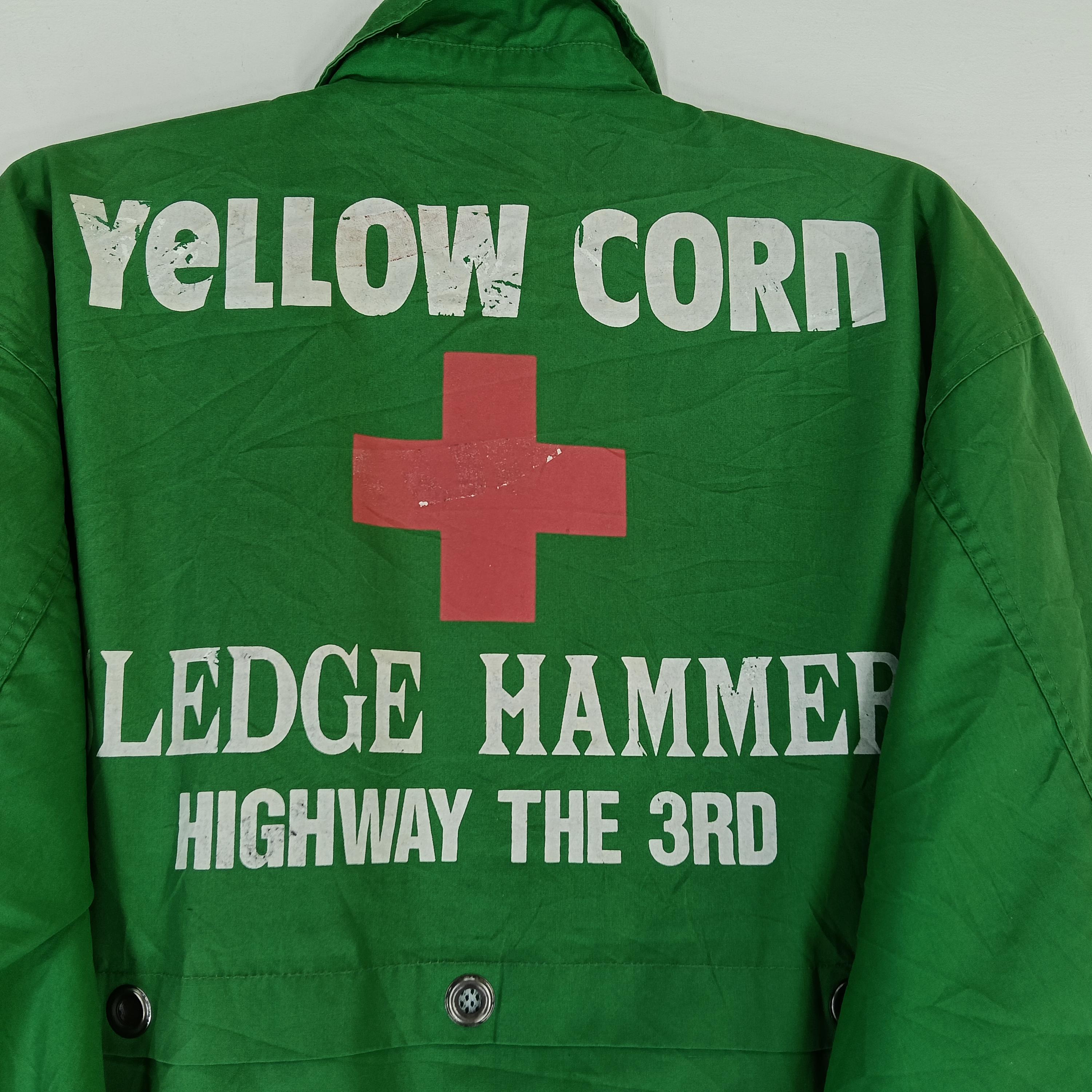Vintage 90's Yellow Corn Motorsport Equipment Green Large Jacket