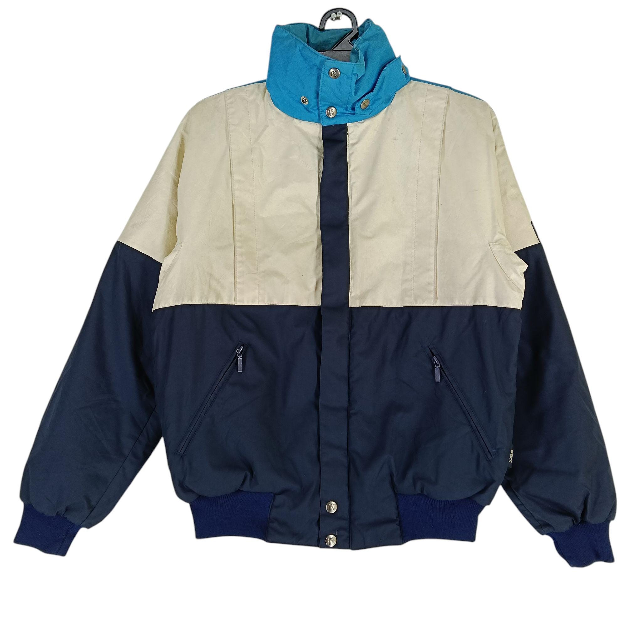 ポーカーズ あつむ vintage ジャケット カンティス つかさ USA製 Vintage 90s Asics Japan Windbreaker Jacket Medium Asics Multicolor