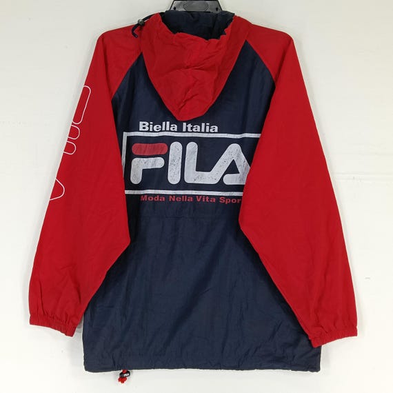 Vintage 90's Fila Biella Italia Moda Nella Vita Sport Multicolor