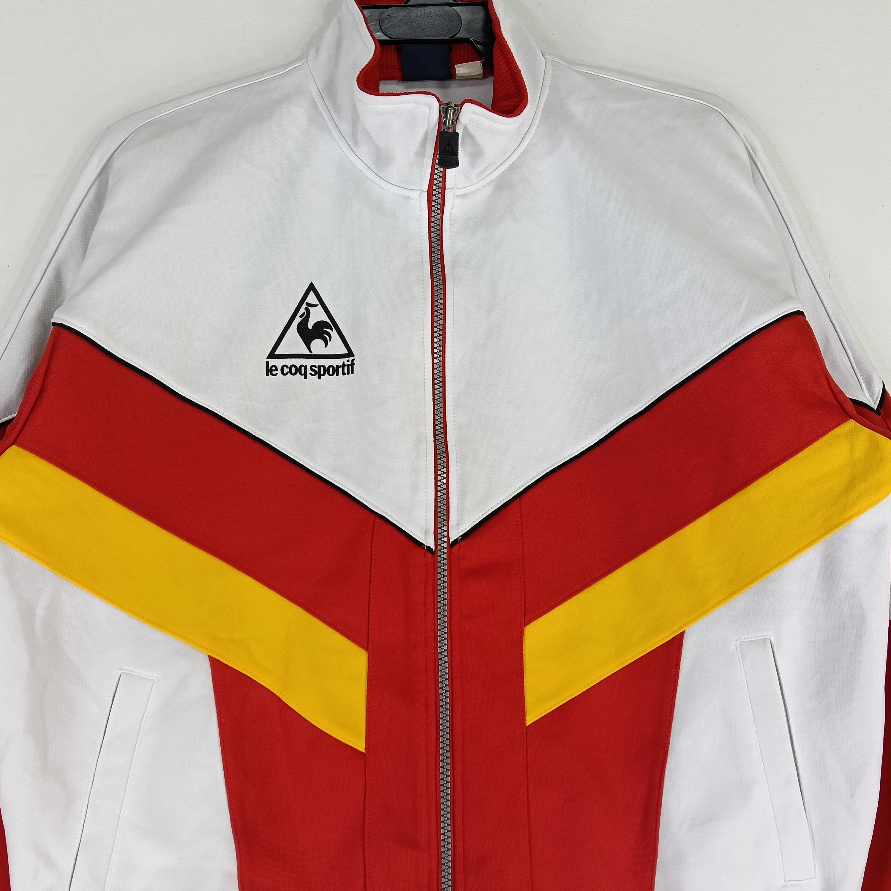 Vintage Le Coq Sportif Colorblock Track Top Jacket Large Le Coq