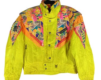 Vintage 90's Goldwin Multicolor Ski Medium Jacket Goldwin Zipper