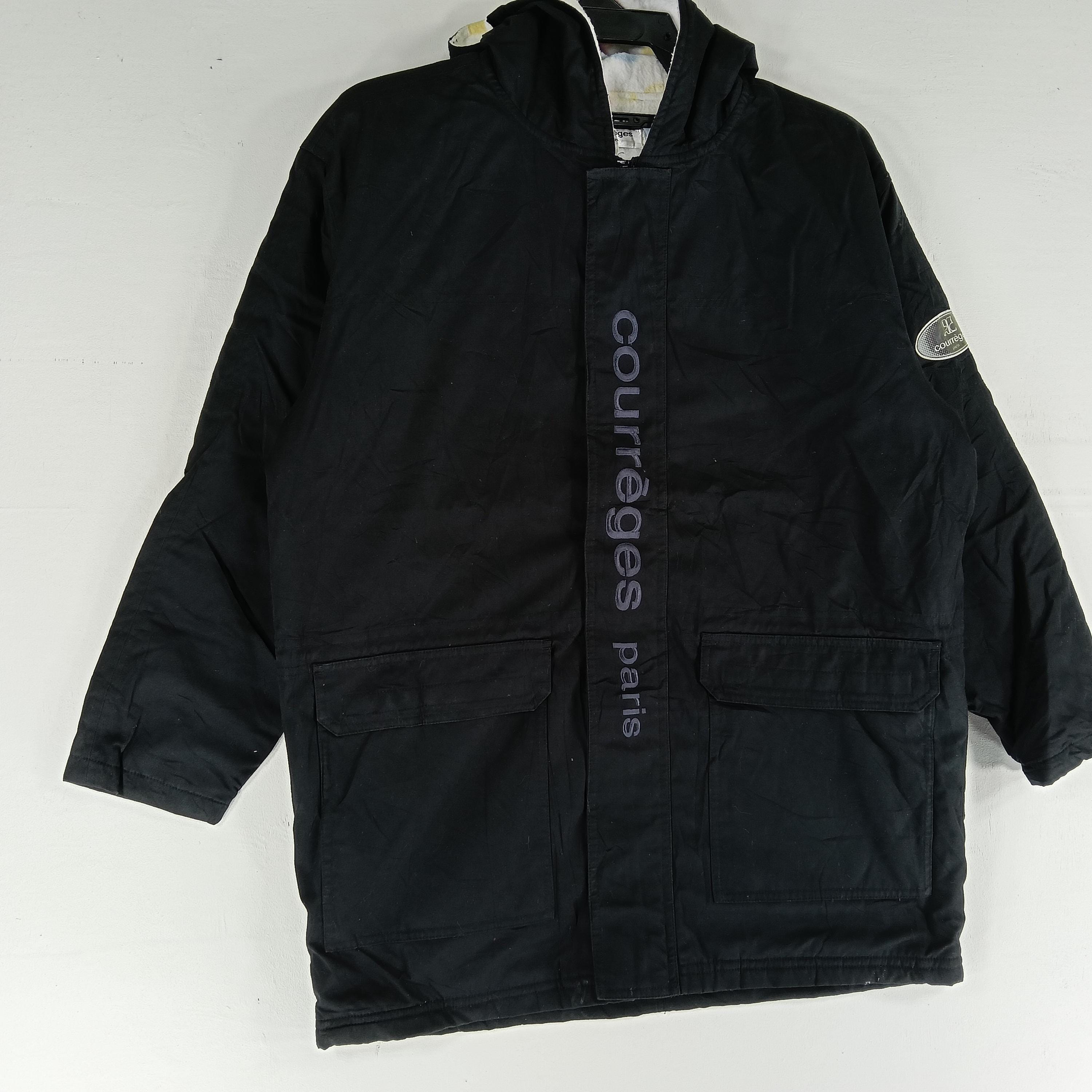 Vintage 90's Courreges Black Medium Jacket Courreges Jacket Double