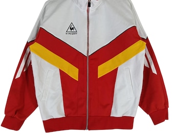 Vintage Le Coq Sportif Colorblock Track Top Jacket Large Le Coq