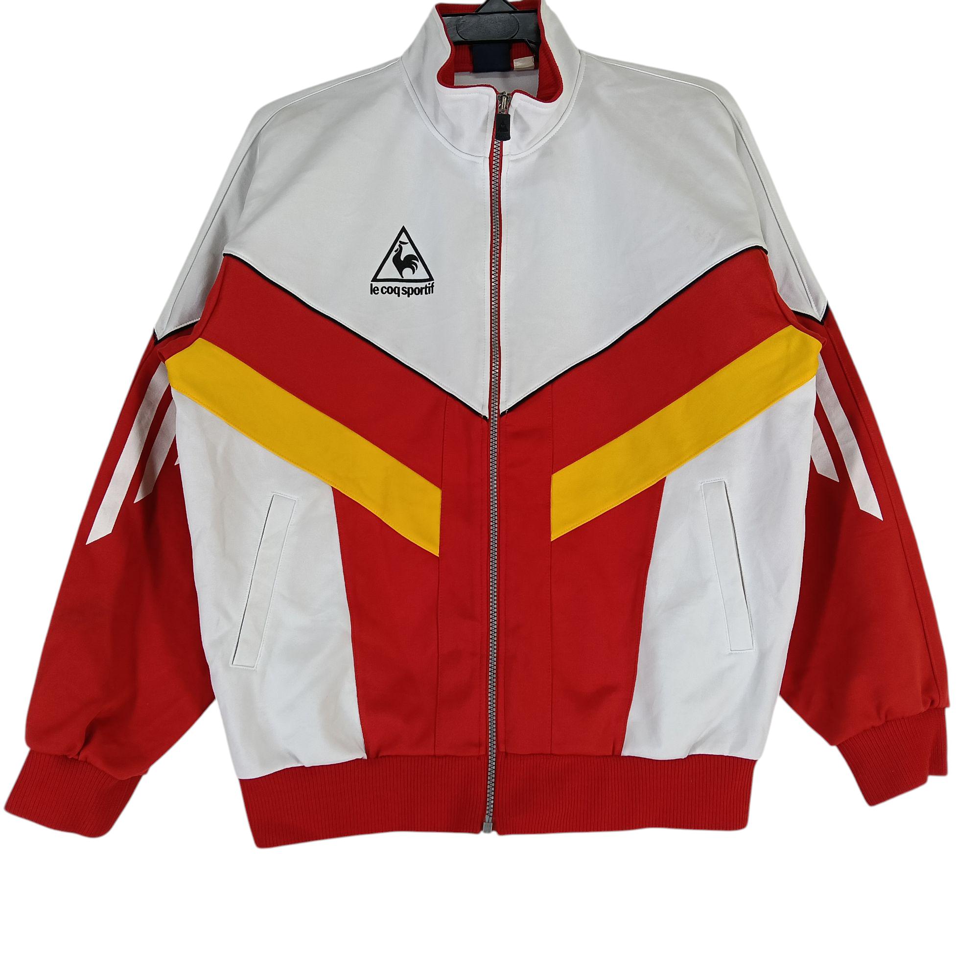 Vintage Le Coq Sportif Colorblock Track Top Jacket Large Le Coq