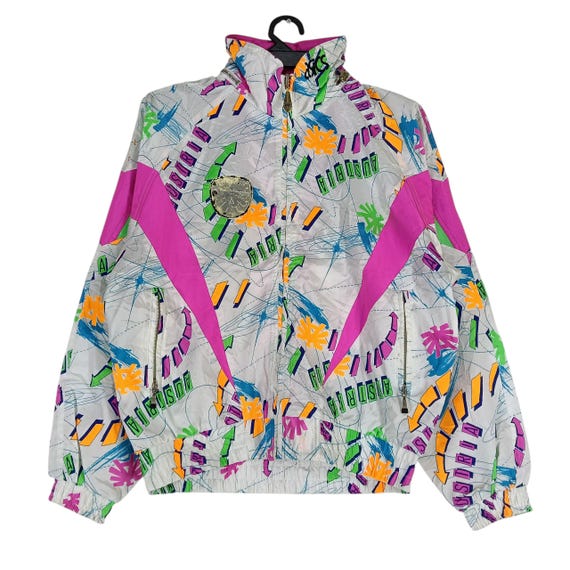 ジャケット・アウター KIARIS Vintage 90s Zipped Jacket Vintage 80s / 90s Asics Windbreaker Jacket Tracksuit | eBay