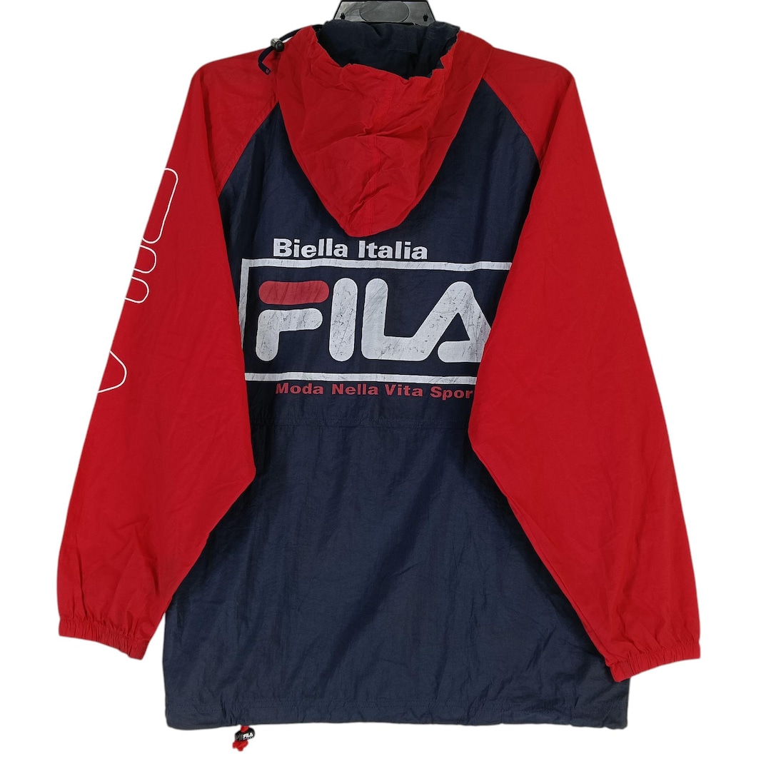 Vintage 90's Fila Biella Italia Moda Nella Vita Sport Multicolor