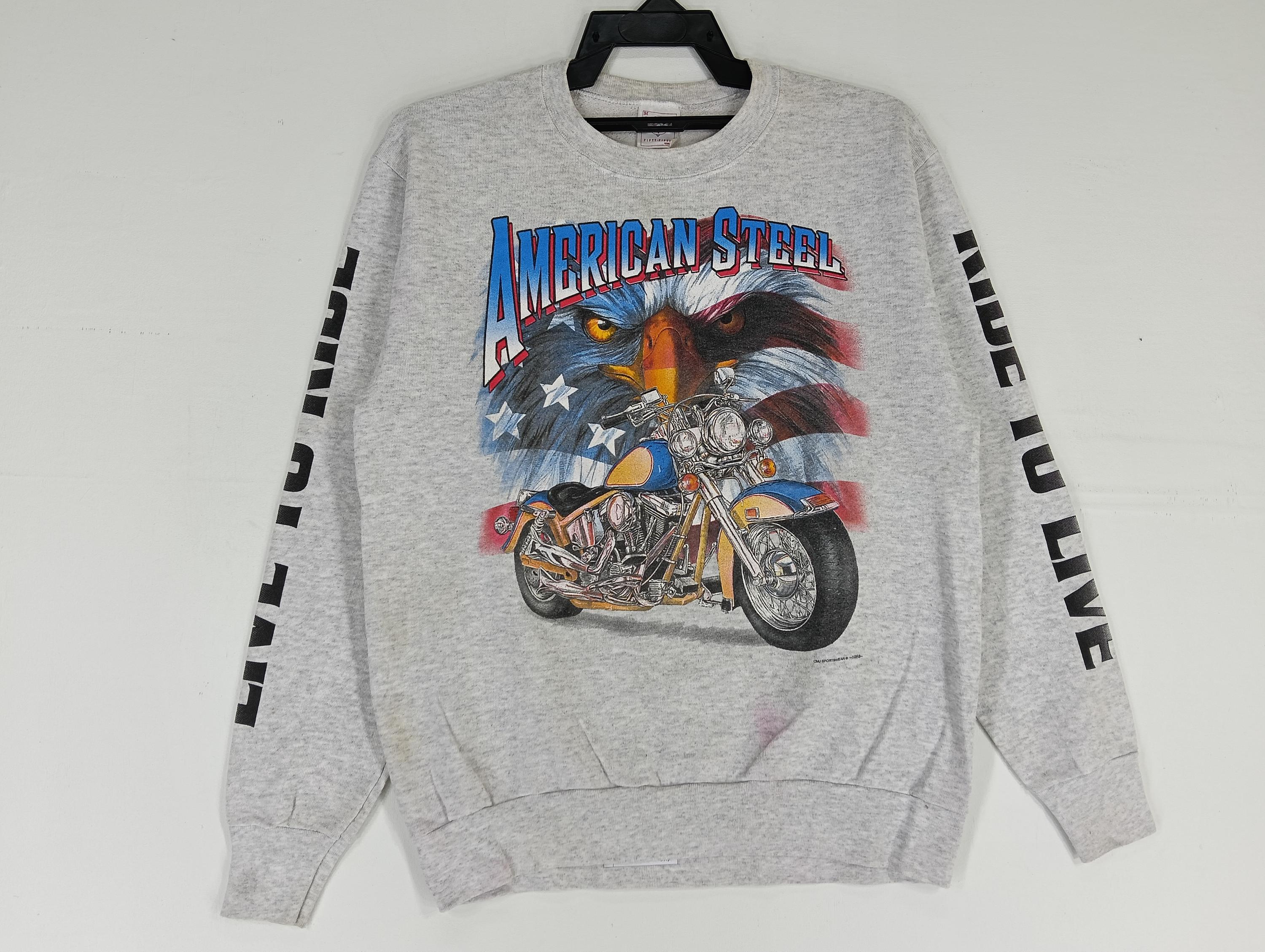 ヴィンテージ 90 年代 アメリカン スチール イーグル グレー 