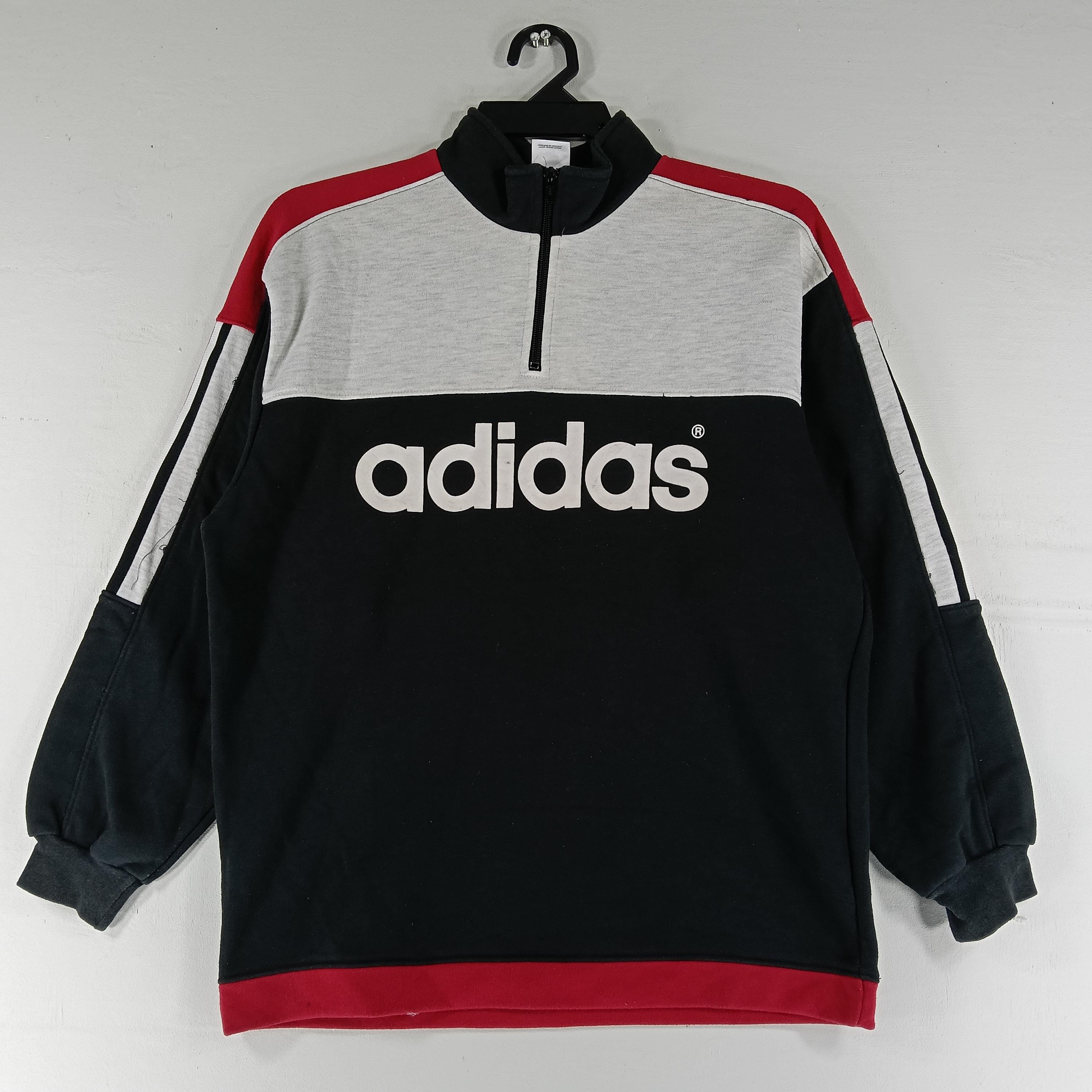 Vintage 90's Adidas Three Stripe Multicolor Small Sweatshirt