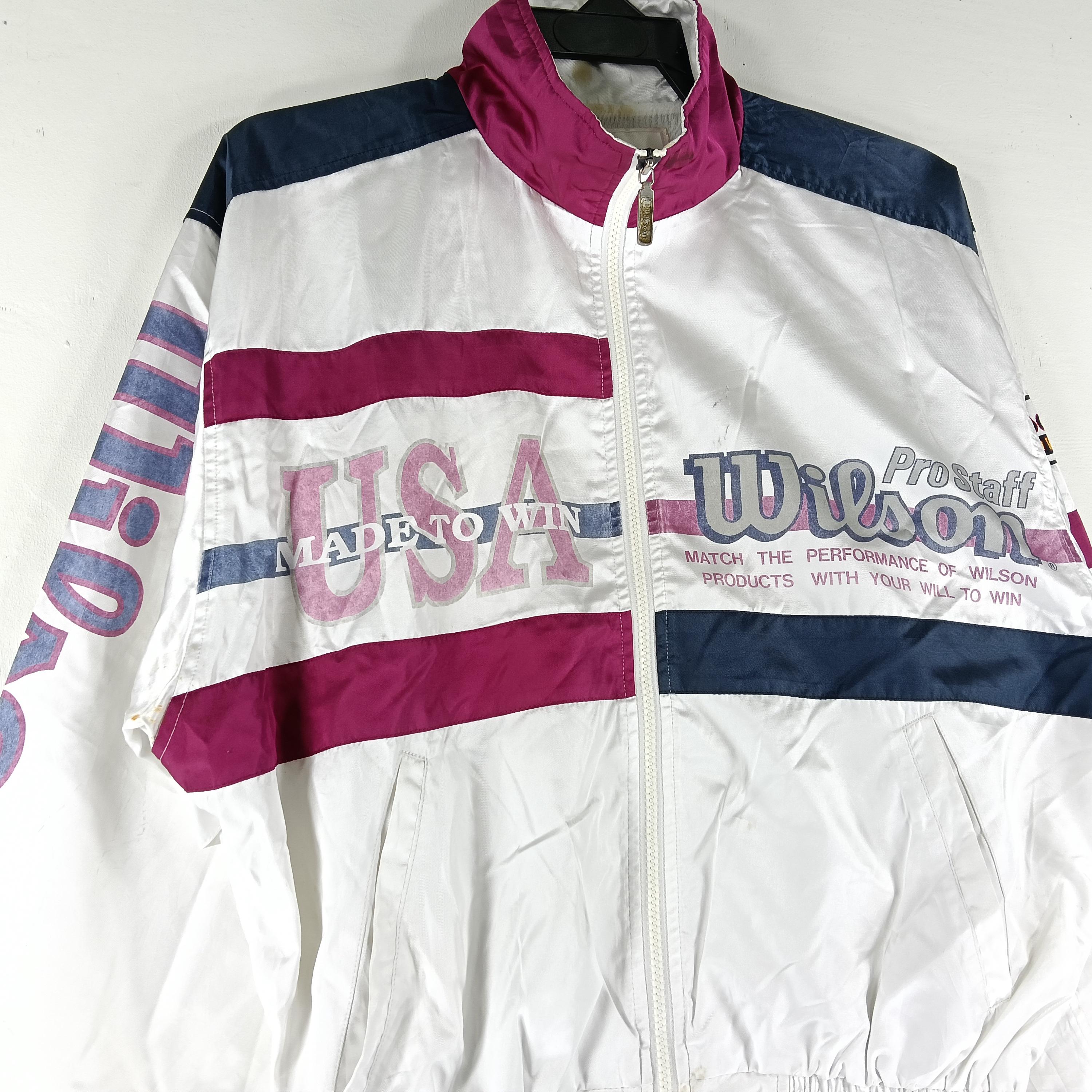 Vintage 90's Wilson Made to Win Multicolor Small Windbreaker