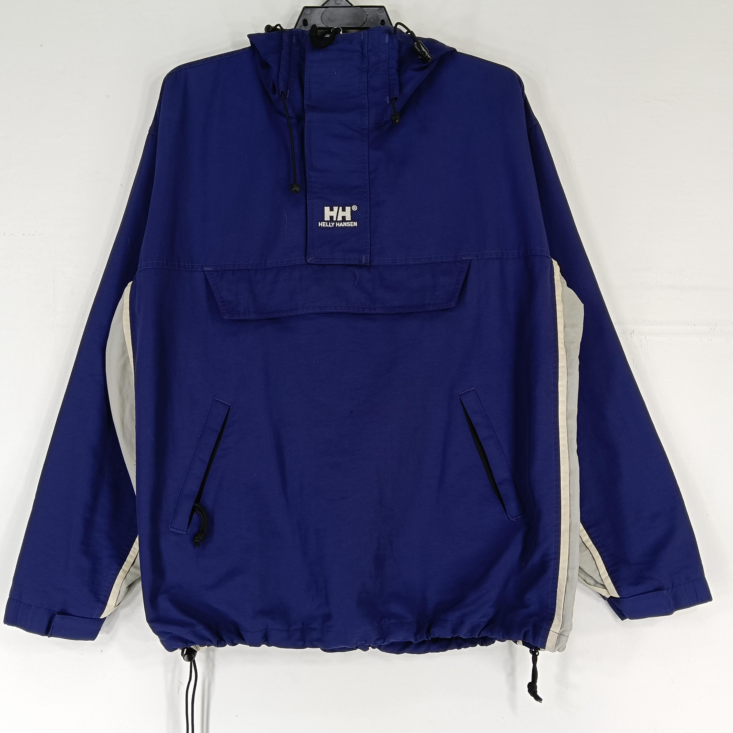 Vintage 90's Helly Hansen Dark Blue Medium Windbreaker Helly