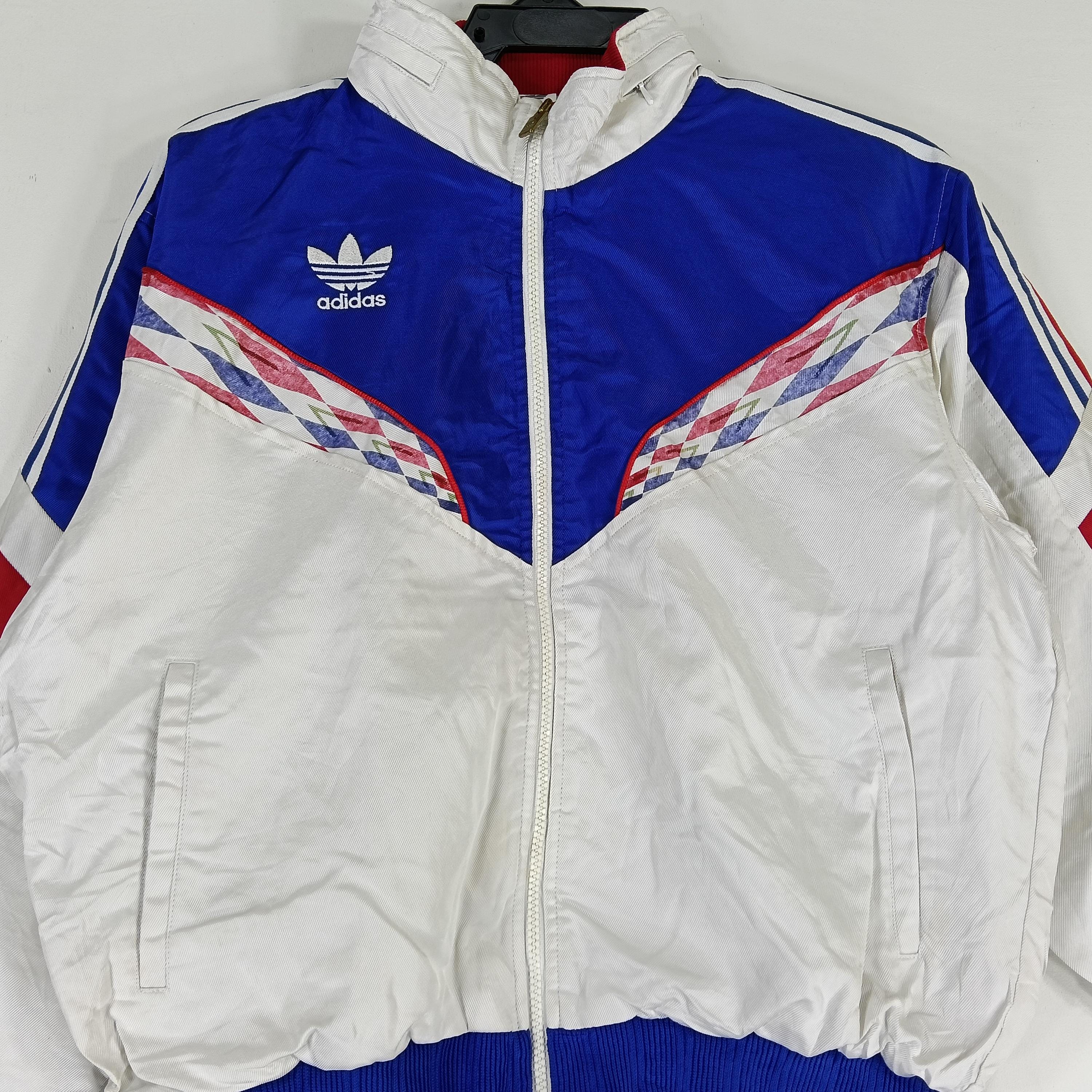 Vintage 90s Adidas Trefoil Windbreaker Jacket Large Adidas Light