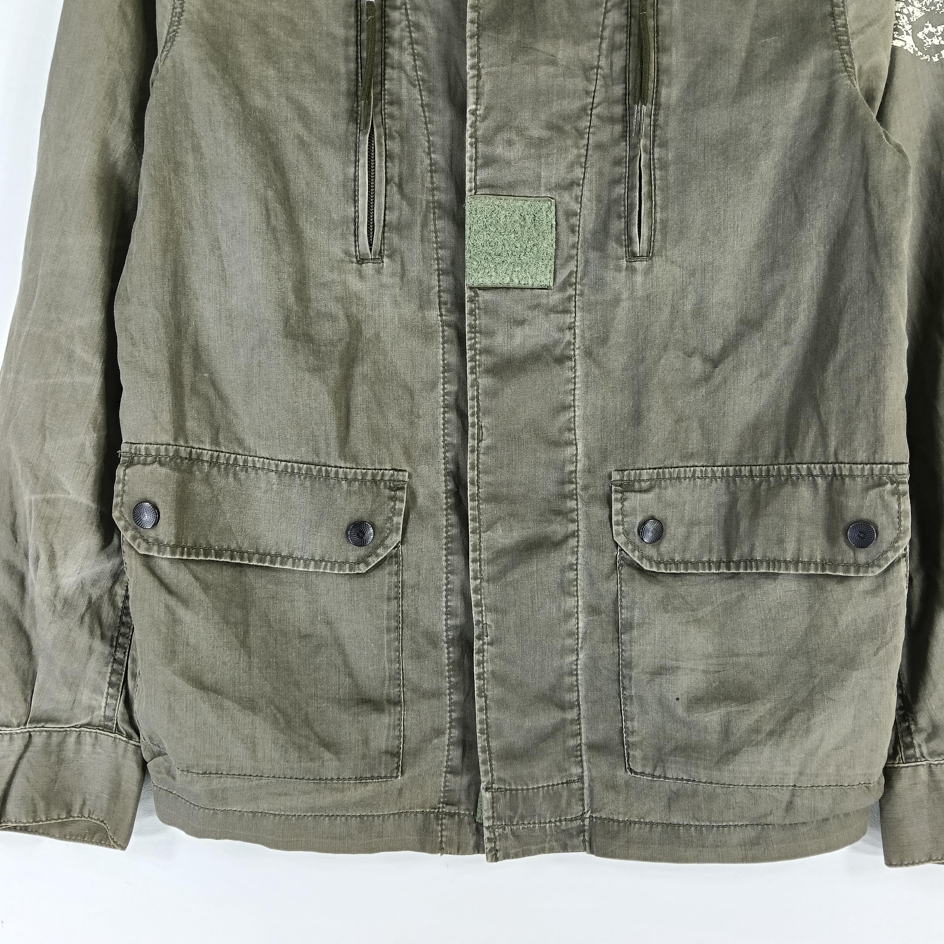 Vintage PPFM Japanese Brand Army Medium Green Jacket PPFM Zipper