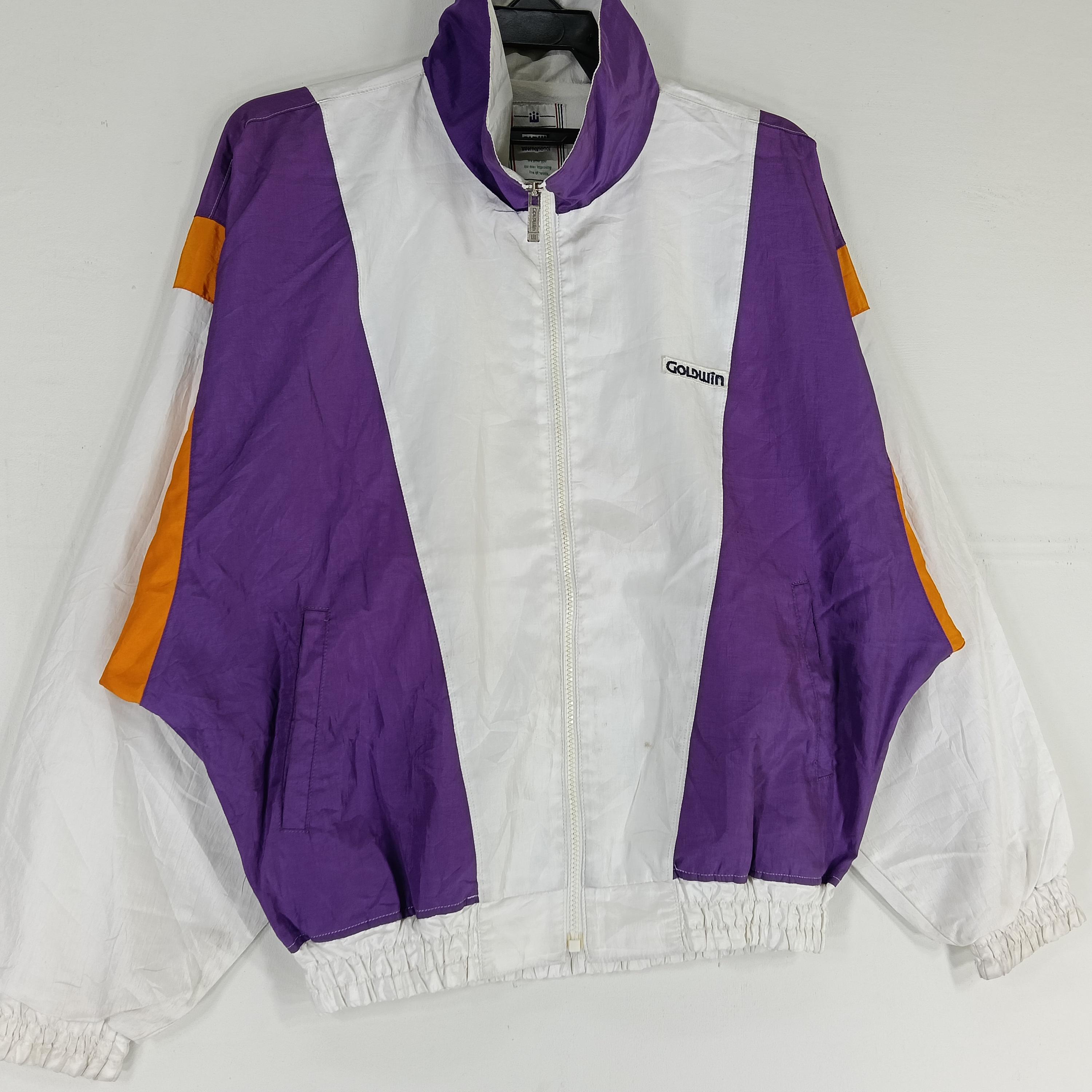Vintage 90s Goldwin Japan Windbreaker Jacket Large Descente